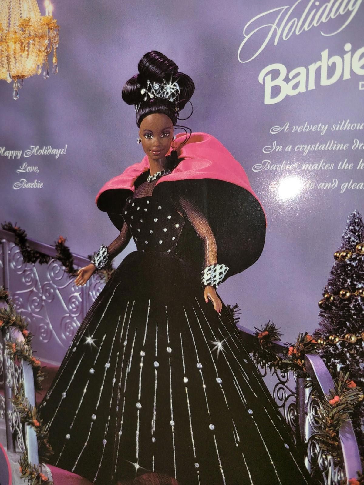 Designer RARE*BARBIE HAPPY HOLIDAYS 1998 AFRICAN AMERICAN Size ONE SIZE - 9 Thumbnail