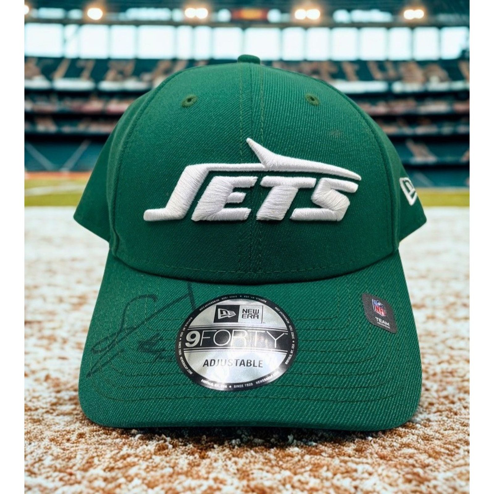 New Era New York Jets Solomon Thomas Signed New Era Strapback Hat Size ONE SIZE - 3 Thumbnail