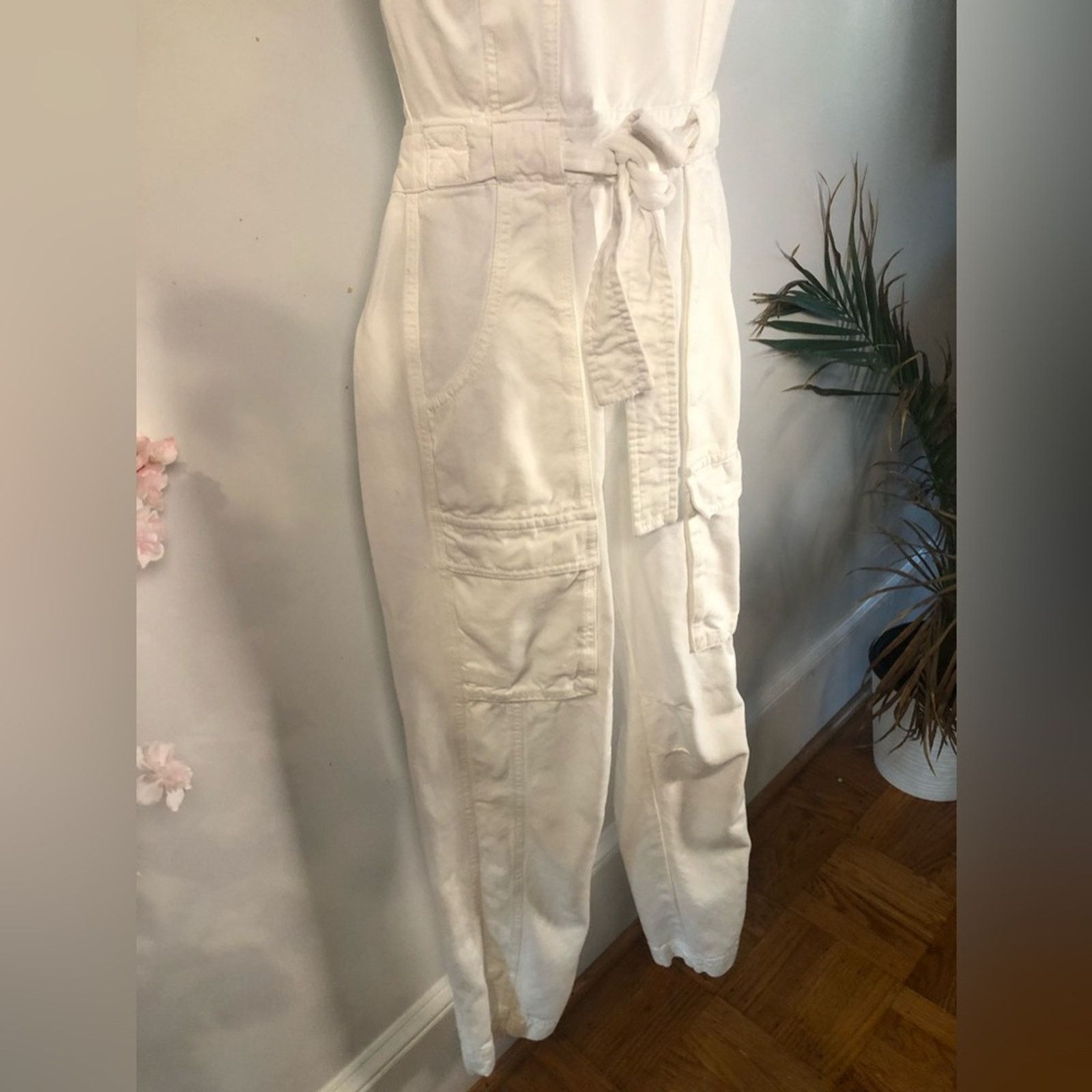 Free People Cargo Strapless white Romper belted Free people. Size 26" / US 2 / IT 38 - 4 Thumbnail