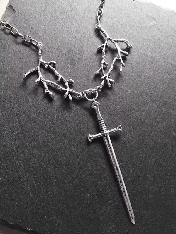 Other tree branch chain sword pendant necklace Size ONE SIZE - 2 Thumbnail
