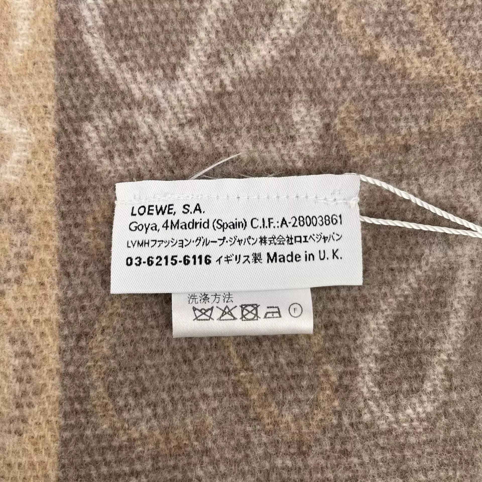 Loewe LOEWE cashmere scarf color blocked 180x40 Size ONE SIZE - 5 Thumbnail