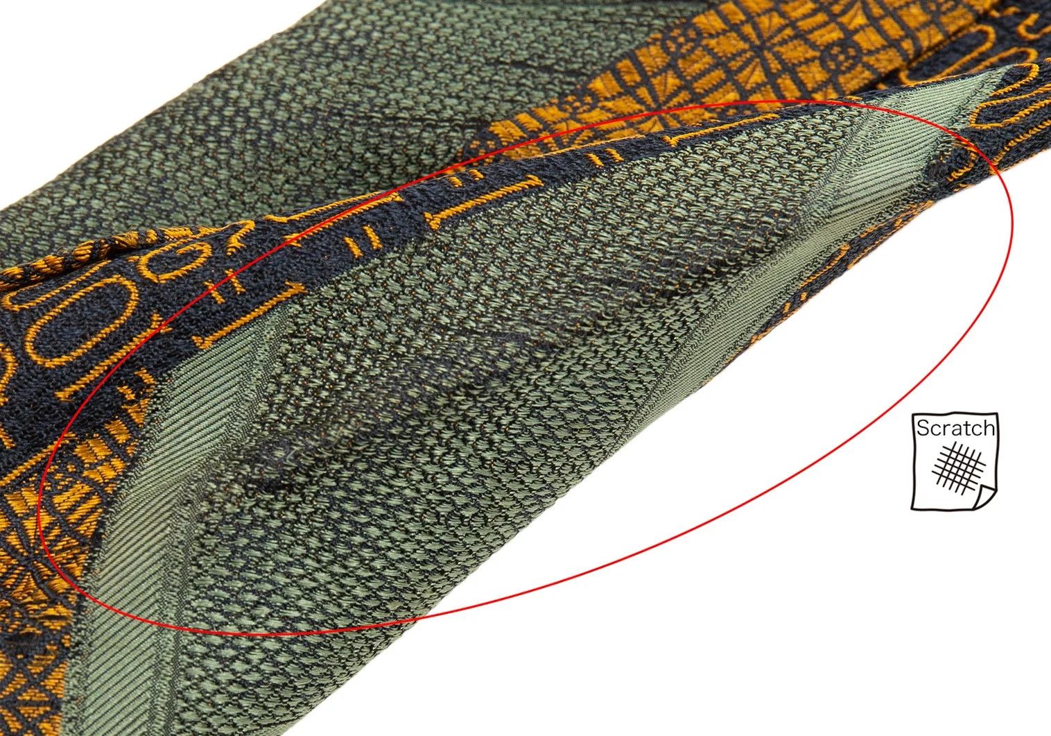Jean Paul Gaultier Silk Manager Guard Tie in Orange, Green, and Black Size ONE SIZE - 9 Thumbnail