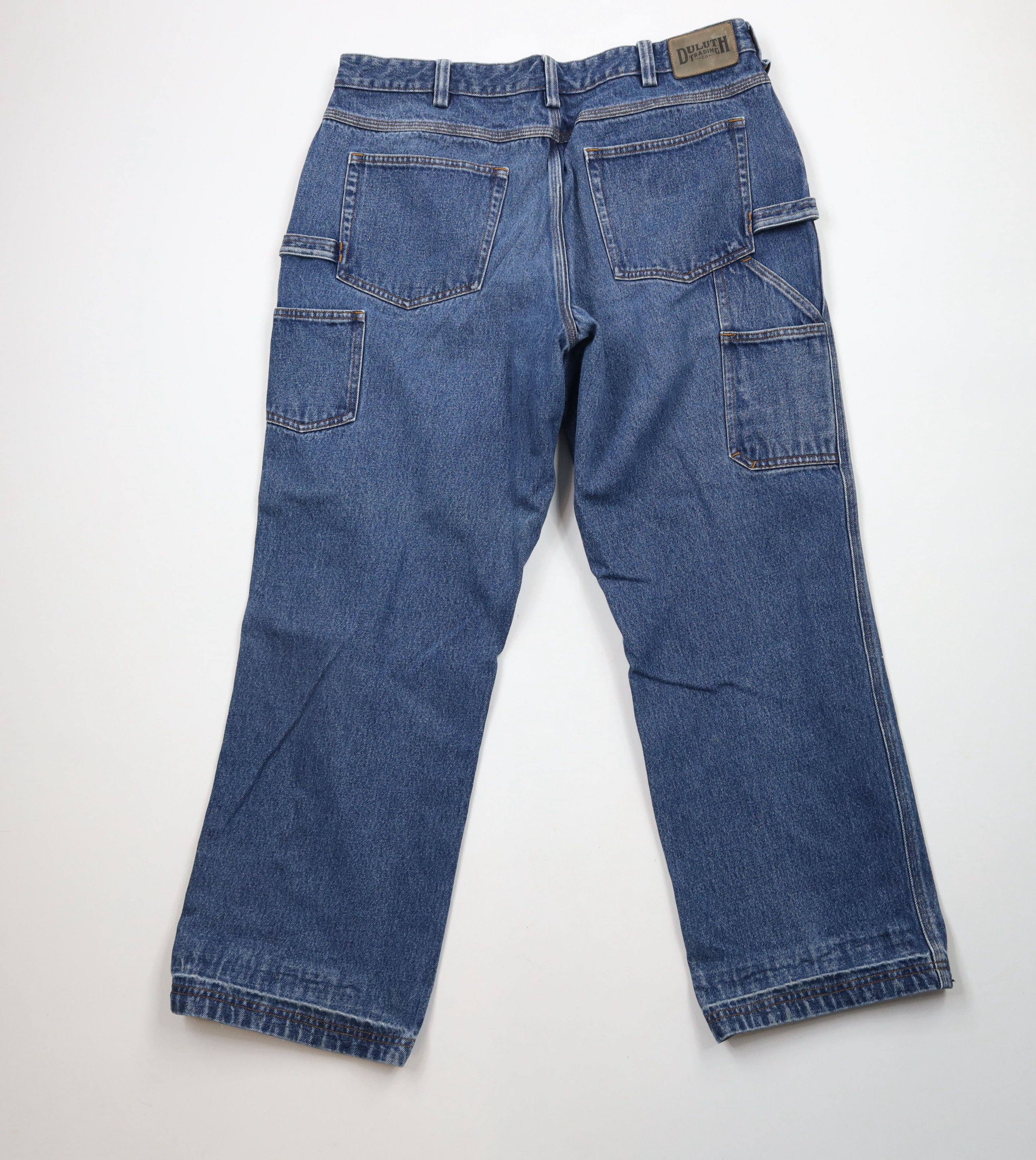 Duluth Trading Company × Vintage Duluth Trading Co Fit Ballroom Carpenter Wide Leg Jeans Size US 38 / EU 54 - 12 Thumbnail
