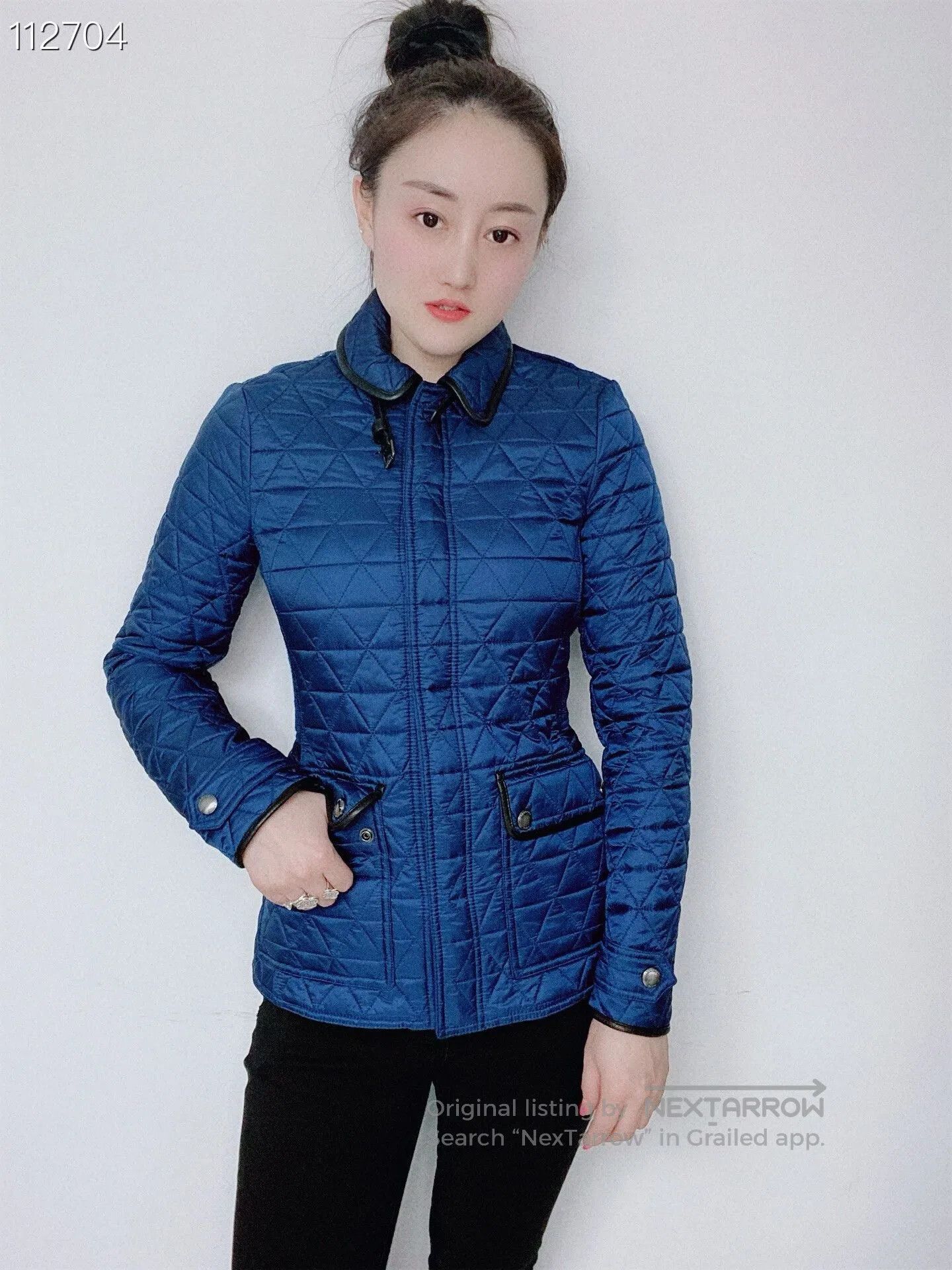 Burberry Burberry 073050 v25 Blue Padded Coat. Size XS / US 0-2 / IT 36-38 - 7 Thumbnail