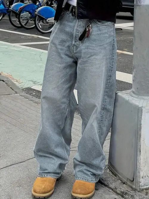 Jean Straight Leg VIntage 90s Jeans Denim Size US 30 / EU 46 - 1 Thumbnail