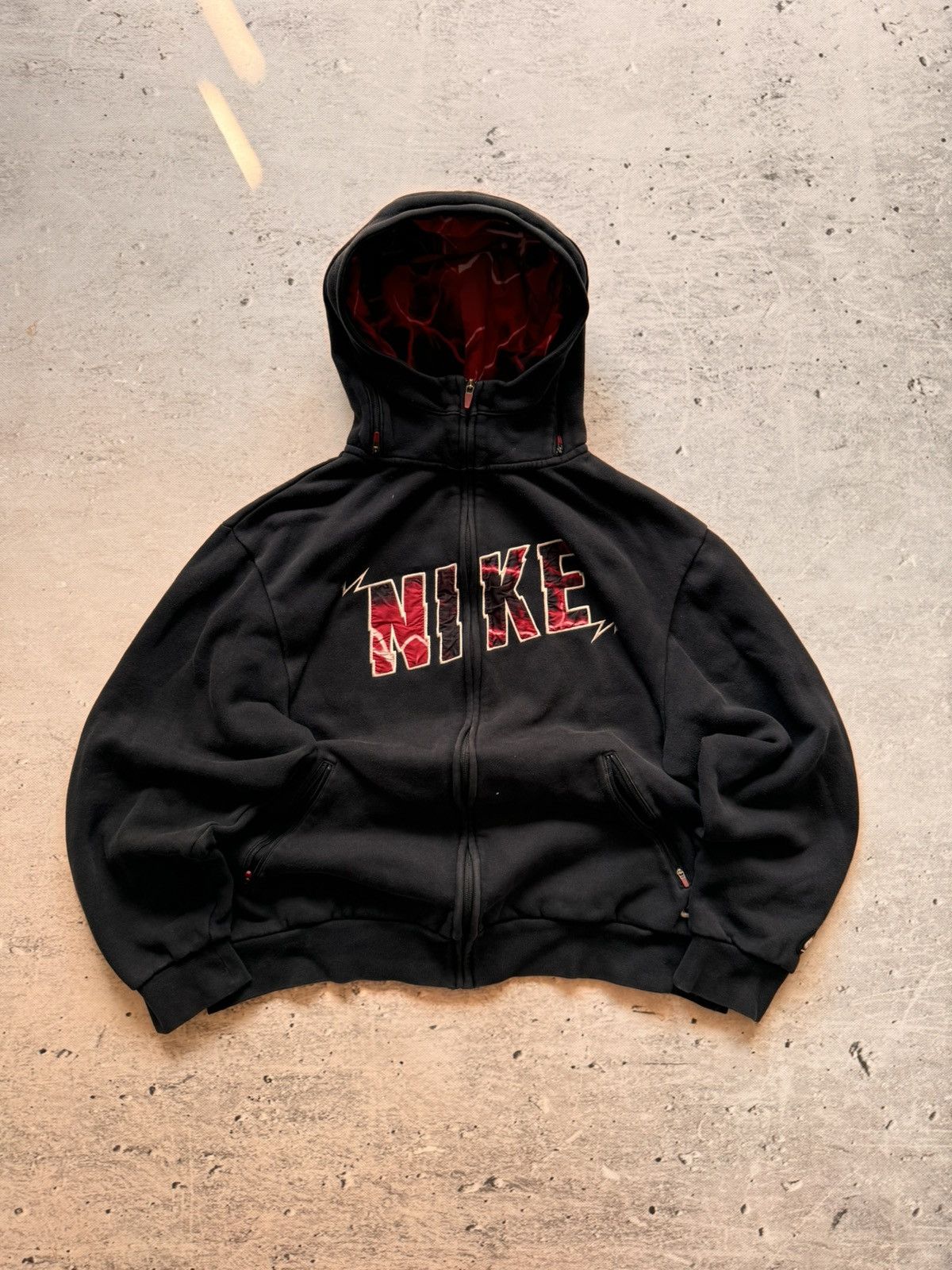 NIKE SPECIAL EDITION VINTAGE CENTER LOGO OVERSIZE ZIP HOODIE