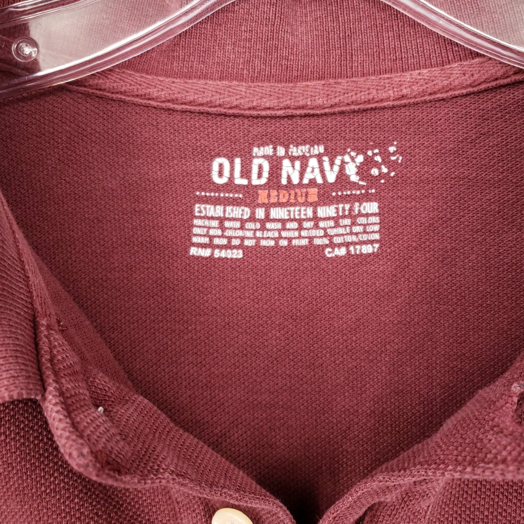 Old Navy Old Navy Polo Shirt Mens M Red Collared Short Sleeve Casual Polo Size US M / EU 48-50 / 2 - 3 Thumbnail