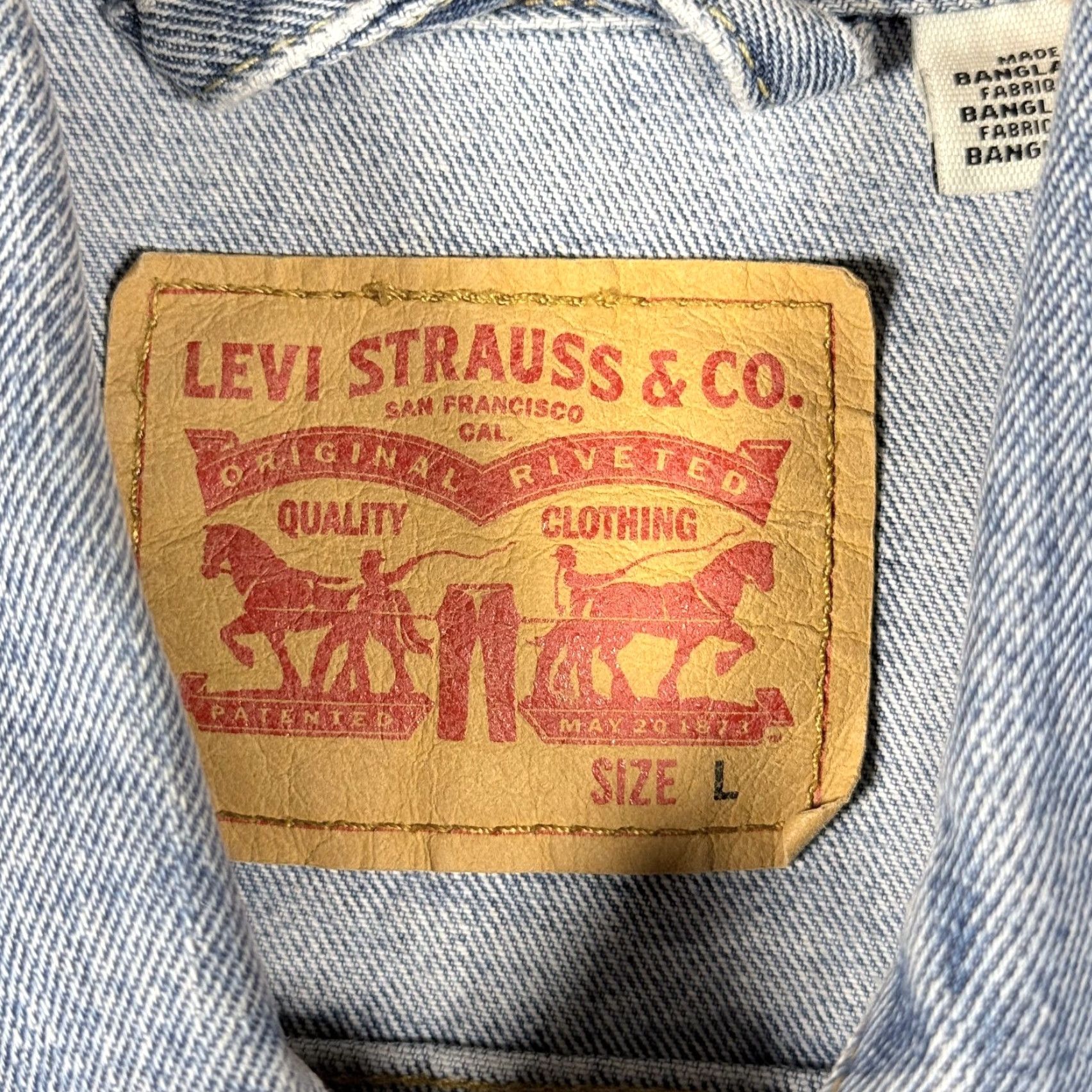 Levi's Levi's Trucker Jacket Mens Large Blue Denim Retro Classic Casual Workwear jacket Size US L / EU 52-54 / 3 - 7 Thumbnail