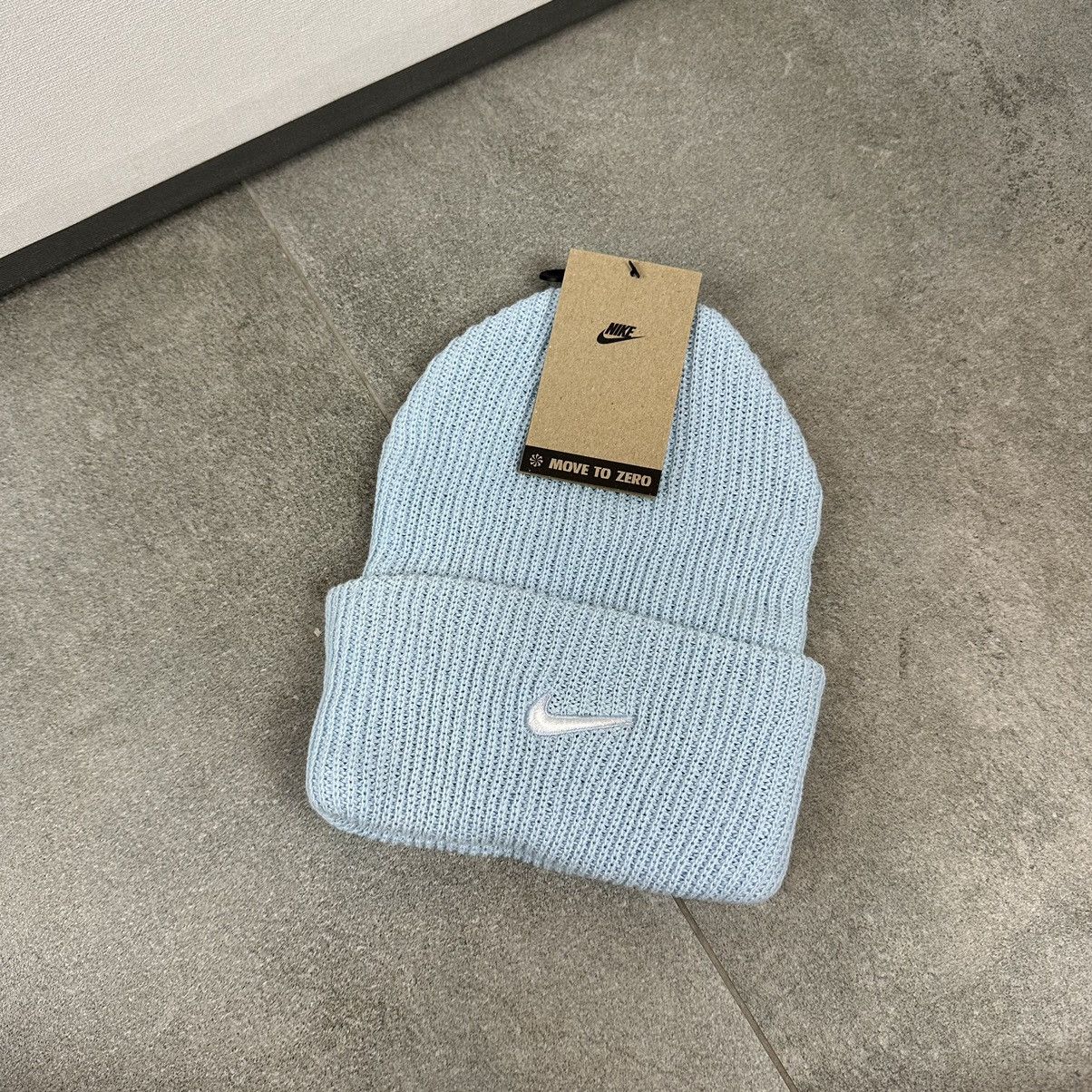Nike Nike knitted swoosh hat baby blue streetwear Size ONE SIZE - 1 Thumbnail