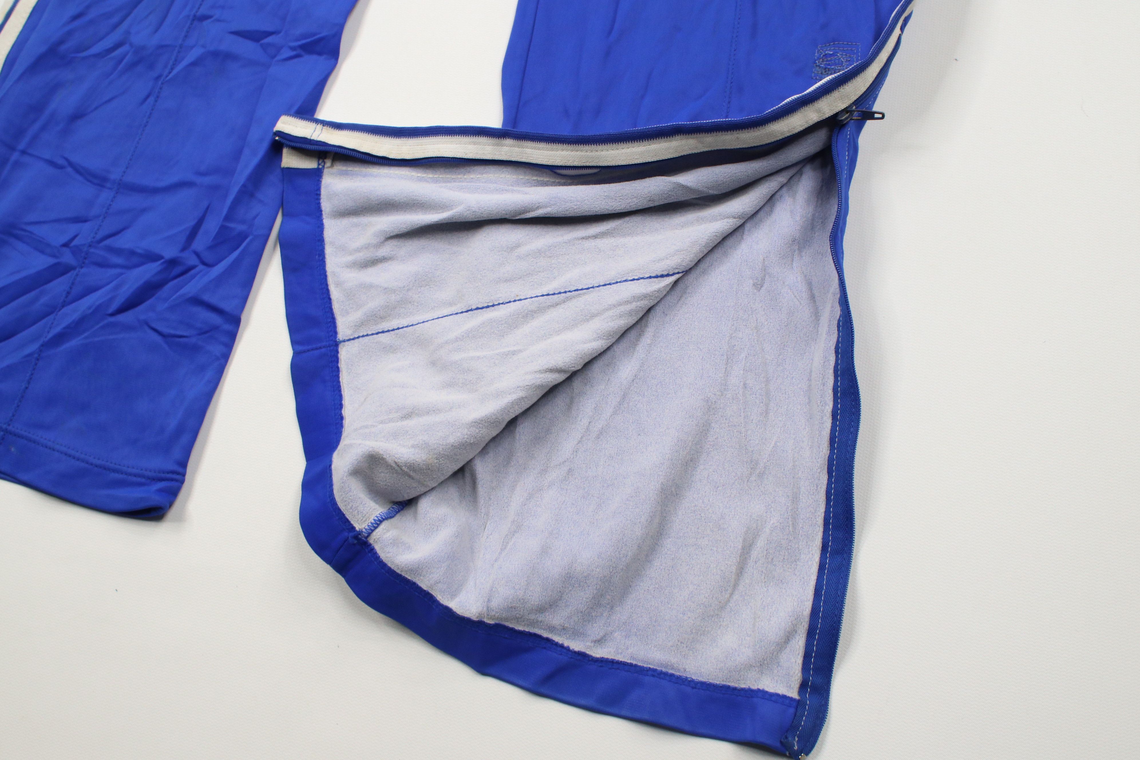 Adidas Vintage 70s Adidas Gusseted Wide Leg Flared Pants Blue Size US 32 / EU 48 - 6 Thumbnail