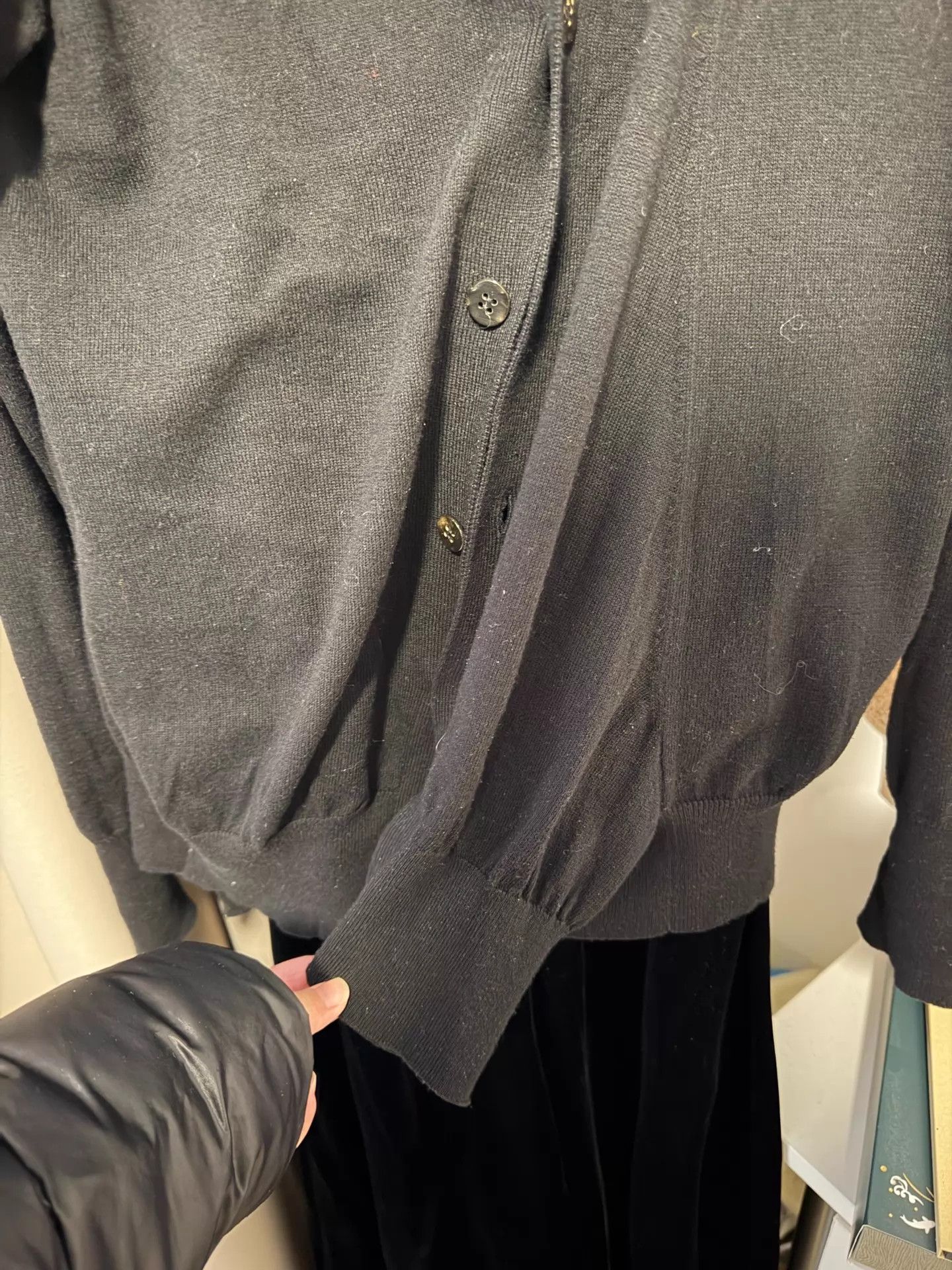 Yohji Yamamoto Yohji Yamamoto Regulation Black Knit Cardigan 2 Size US M / EU 48-50 / 2 - 7 Thumbnail