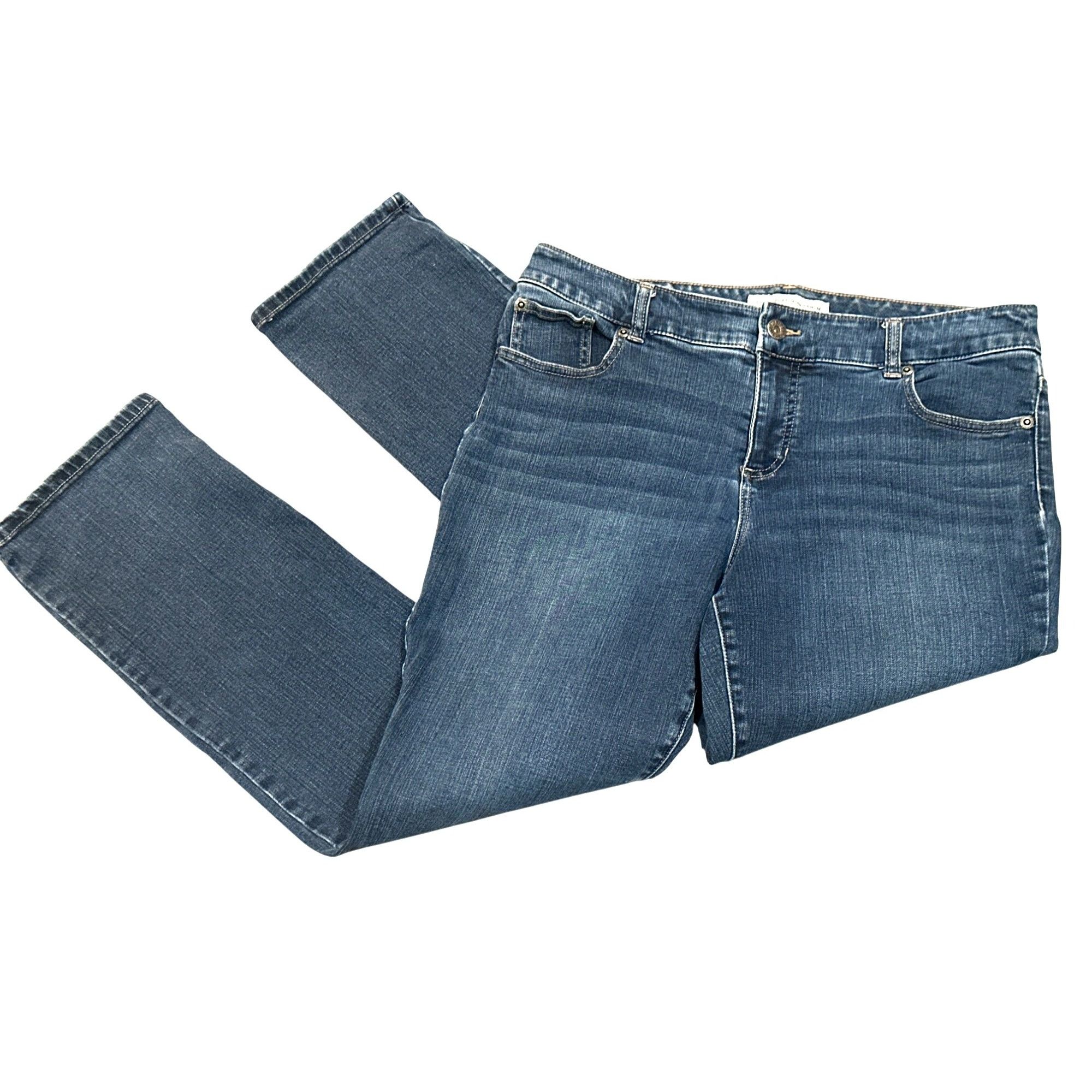 Chicos Chicos Platinum Denim Womens Jeans Size 2 Short Medium Wash Size 26" / US 2 / IT 38 - 7 Thumbnail