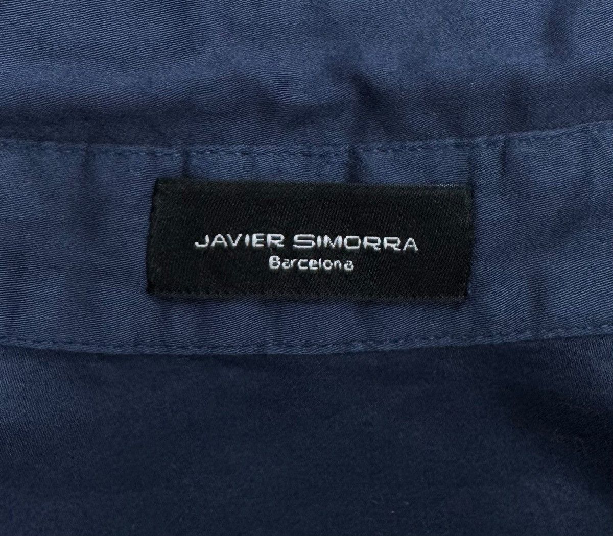 Designer Javier Simorra Shirt Blouse Cotton Button Up Embroidered Size L / US 10 / IT 46 - 12 Thumbnail
