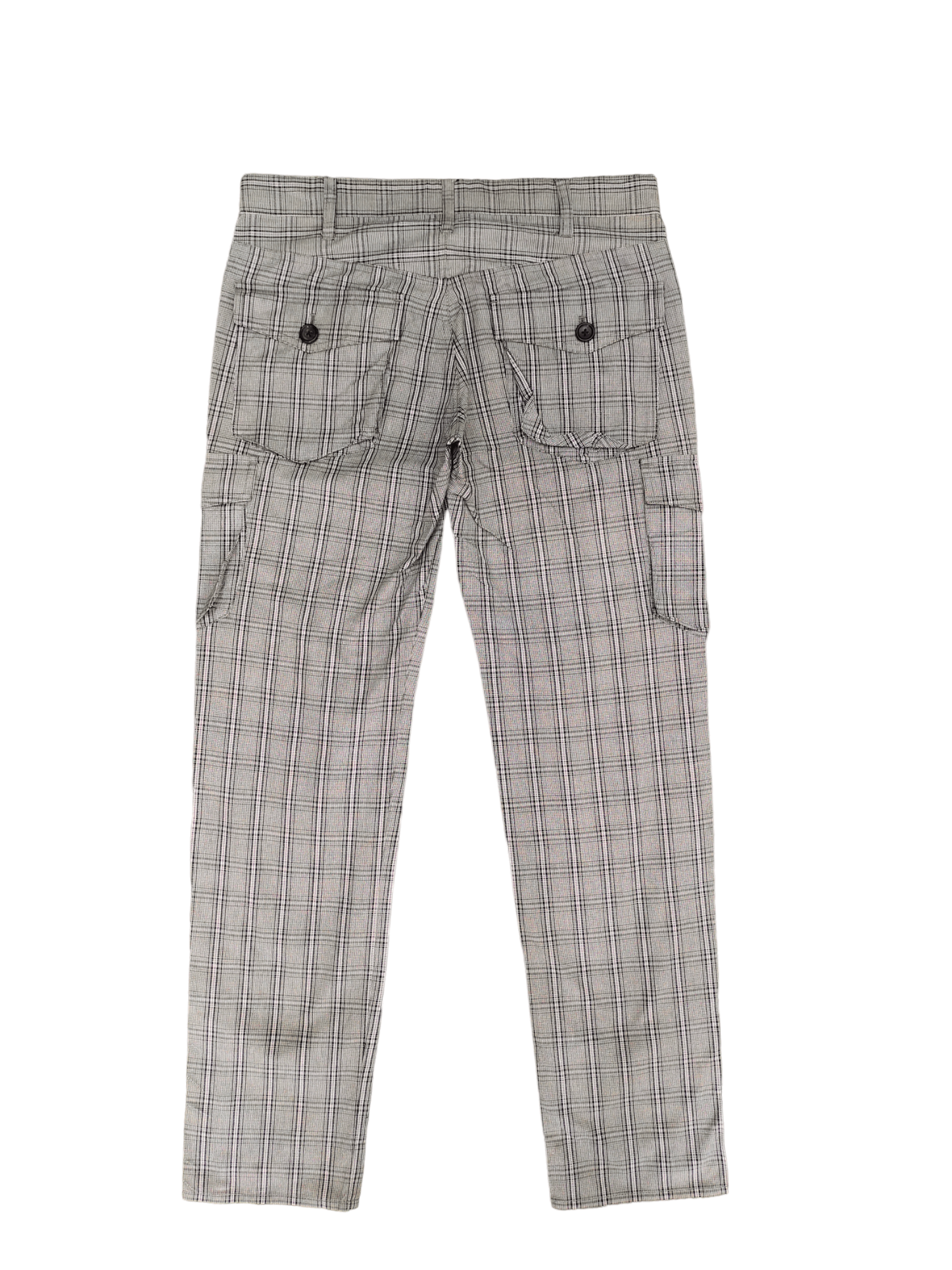 If Six Was Nine Boycott Checkered Plaid Cargo Pants Size US 31 - 14 Thumbnail