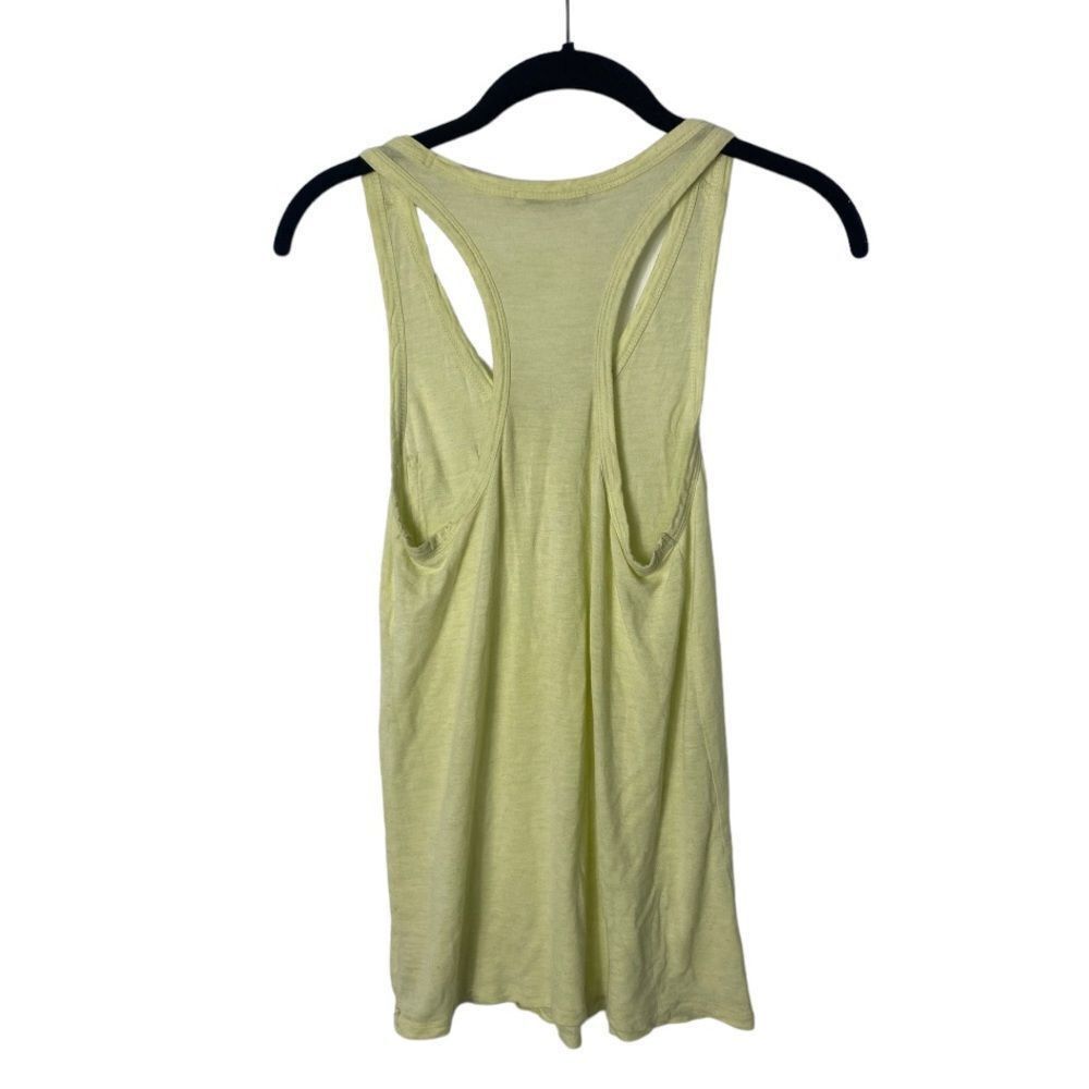 T by Alexander Wang T by Alexander Wang Racerback Tank Top XS Neon Yellow Rayon Size XS / US 0-2 / IT 36-38 - 5 Thumbnail