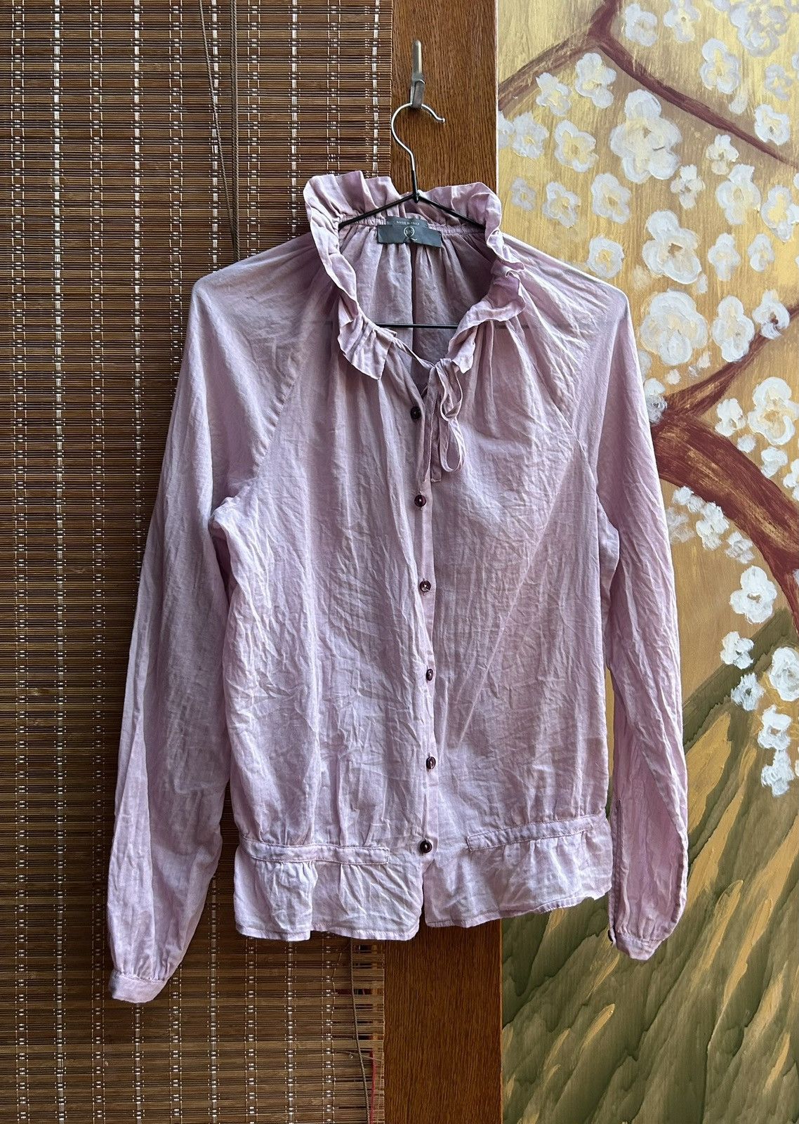McQ Alexander McQueen McQ Alexander McQueen Ruffle Collar Shirt Made In Italy Size S / US 4 / IT 40 - 1 Thumbnail