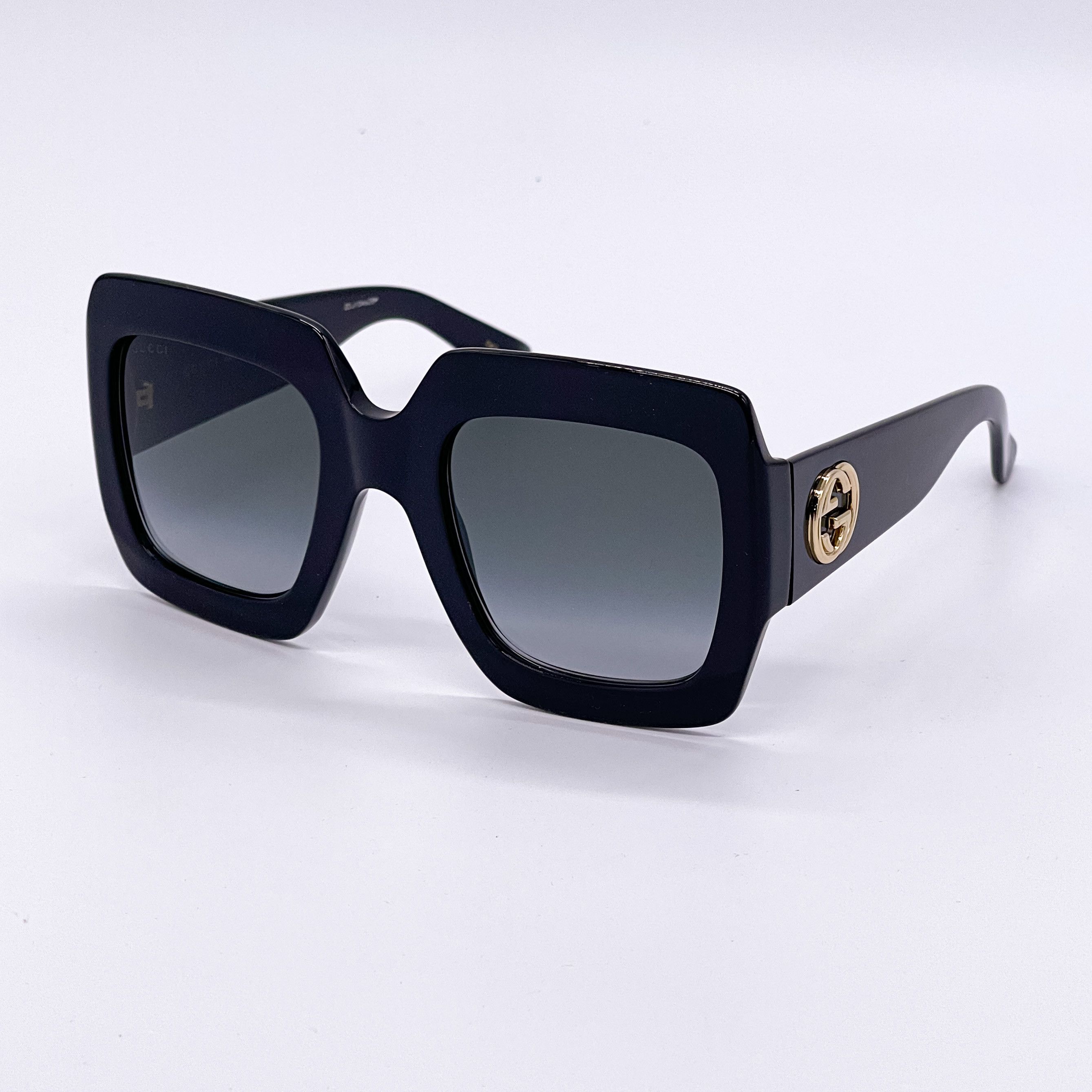 Gucci NEW GUCCI GG0053S 001 BLACK SQUARE WOMEN’S SUNGLASSES GUCCI Size ONE SIZE - 1 Thumbnail