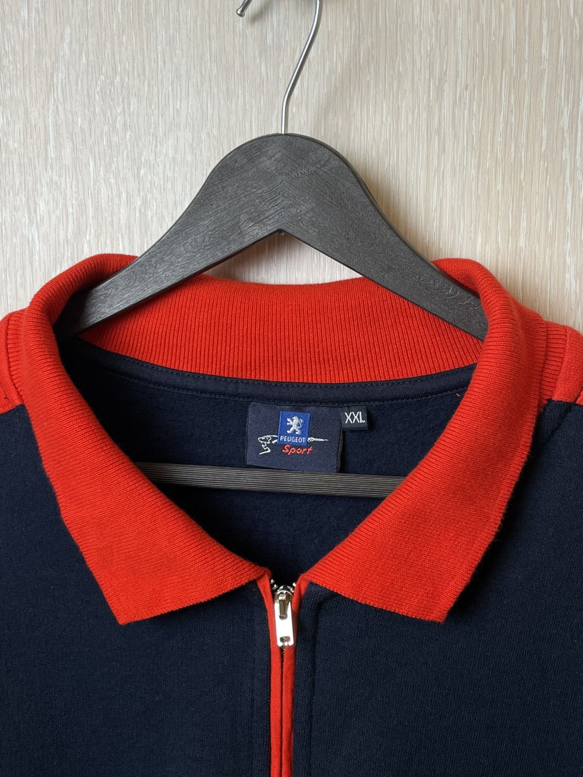 NASCAR × Vintage Peugeot Sport Racing 1/4 Zip Sweater Size US XXL / EU 58 / 5 - 4 Thumbnail