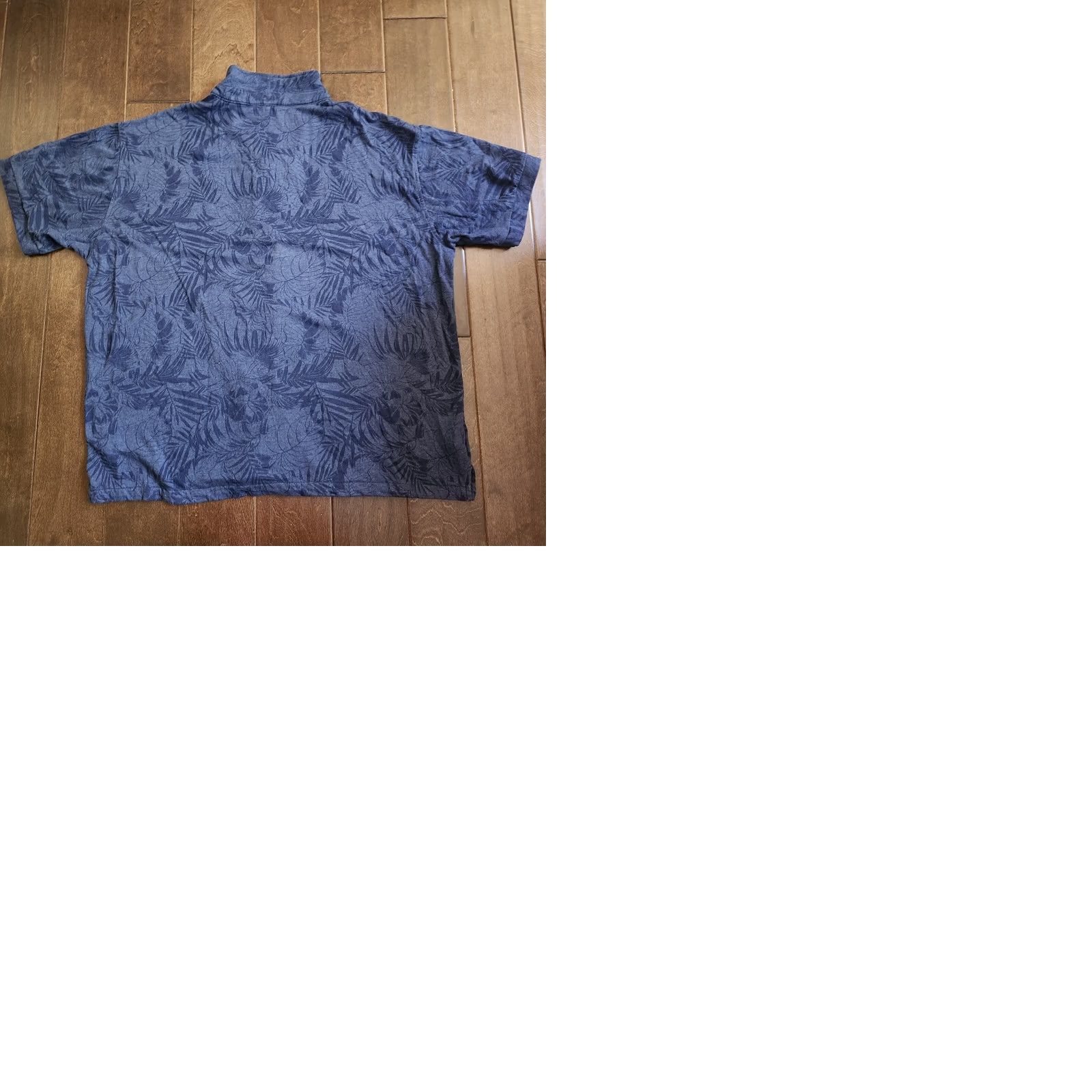 Cubavera Cubavera Men’s Floral Button-Up Shirt XL Navy Blue Short Sleeve Casual Mens Regular Fit Size US XL / EU 56 / 4 - 9 Thumbnail