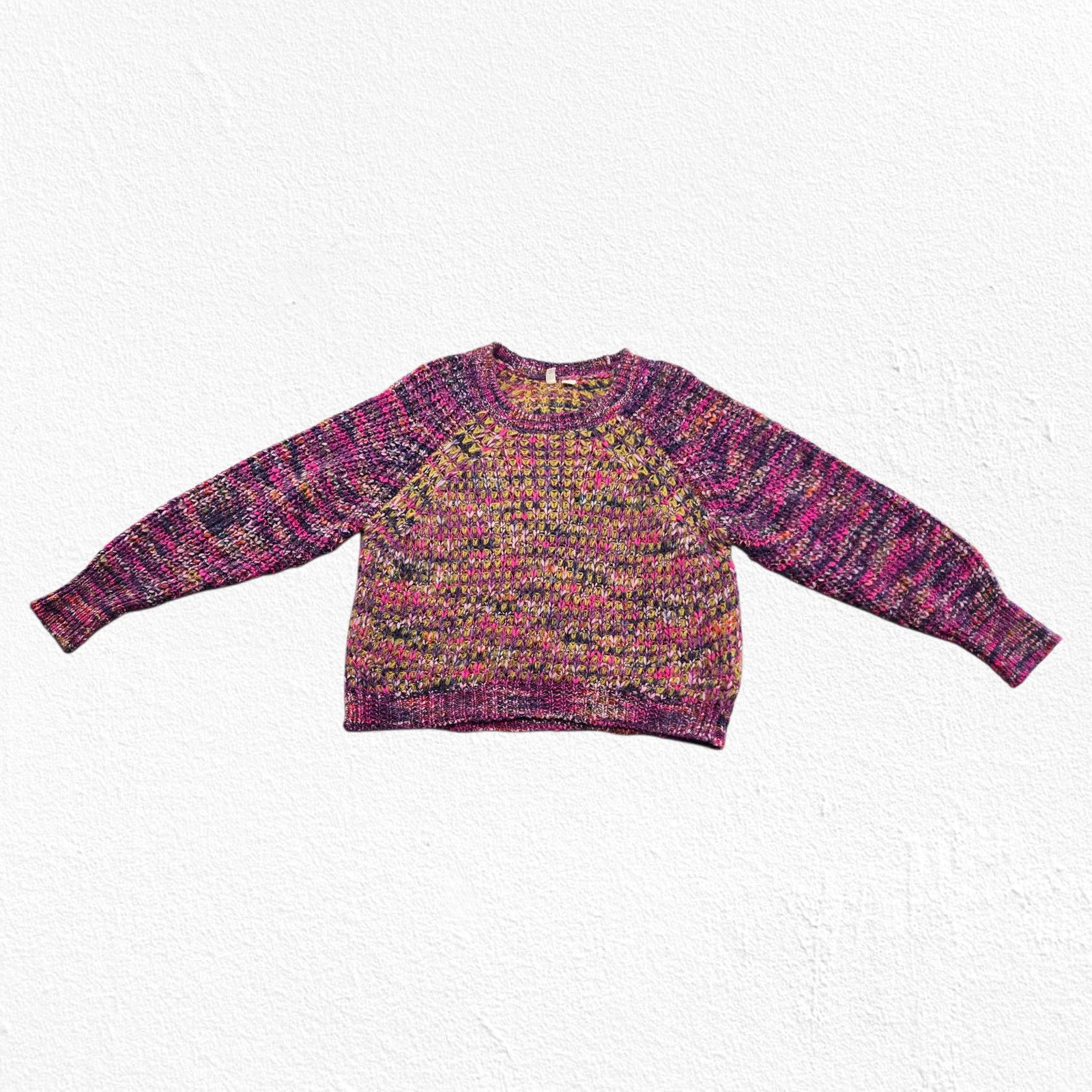 Anthropologie MOTH Chunky Knit Mohair Sweater Multicolor M Size M / US 6-8 / IT 42-44 - 4 Thumbnail
