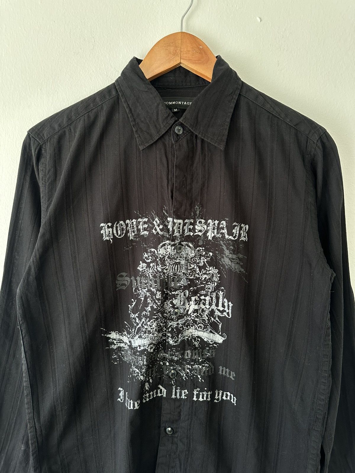 14th Addiction Y2K Gothic “Hope & Despair” Button Shirt Size US M / EU 48-50 / 2 - 3 Thumbnail