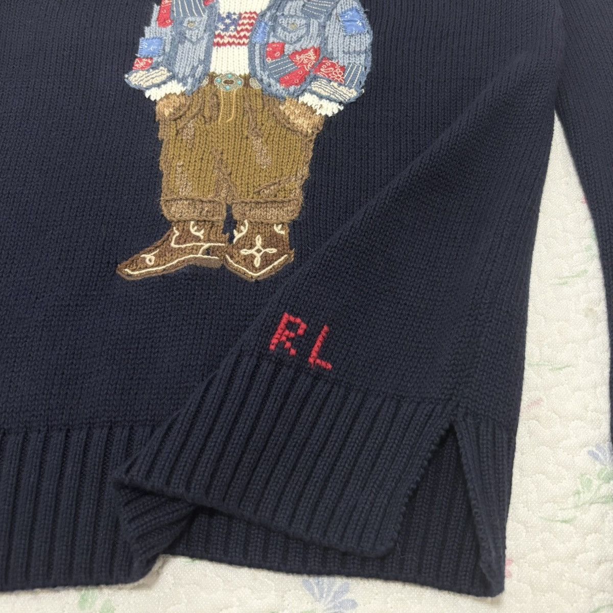 Polo Ralph Lauren Polo Ralph Lauren Bandana Bear Knit Sweater Size XXS / US 00 / IT 34 - 5 Thumbnail