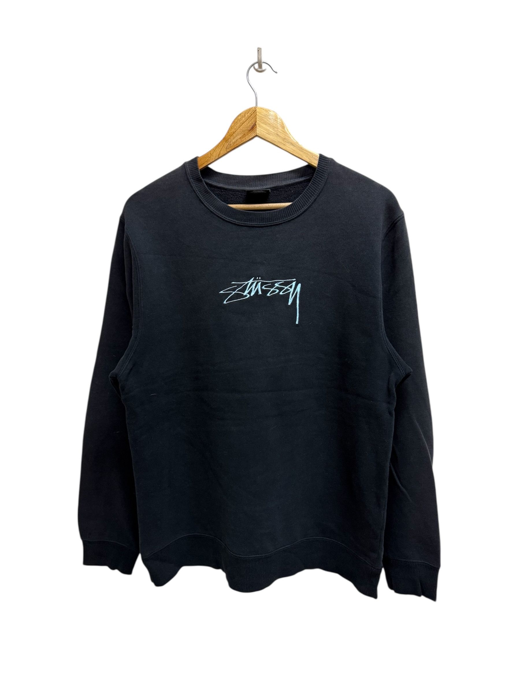 Japanese Brand × Stussy Stussy Embroidered Center Logo Sweatshirt Size US M / EU 48-50 / 2 - 1 Thumbnail