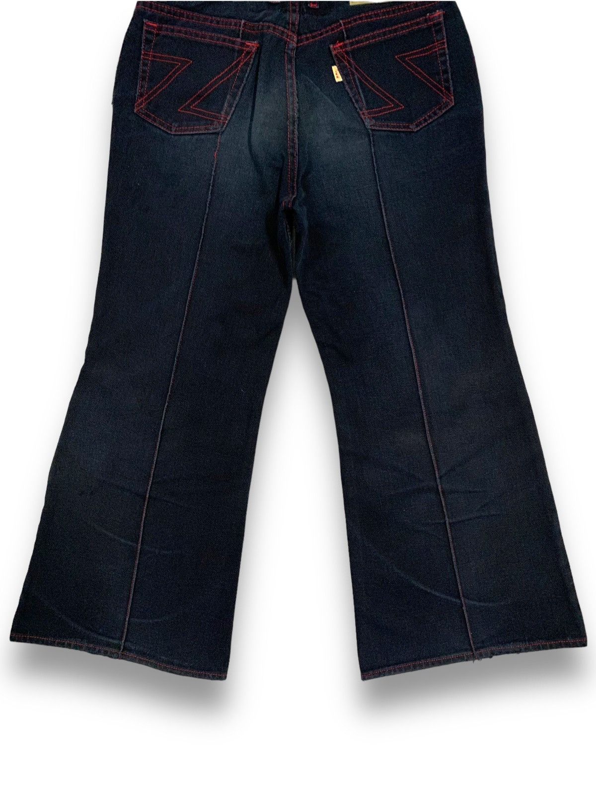 Hysteric Glamour Vintage Jom Jean-0I Black Baggy Wide Leg Flare Jeans Size 27" / US 4 / IT 40 - 15 Thumbnail