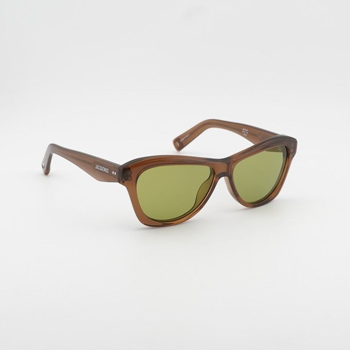 Jacquemus Jacquemus PALMIER JAC/59 C2 Sunglasses Brown Cat Eye Frame Size ONE SIZE - 8 Thumbnail