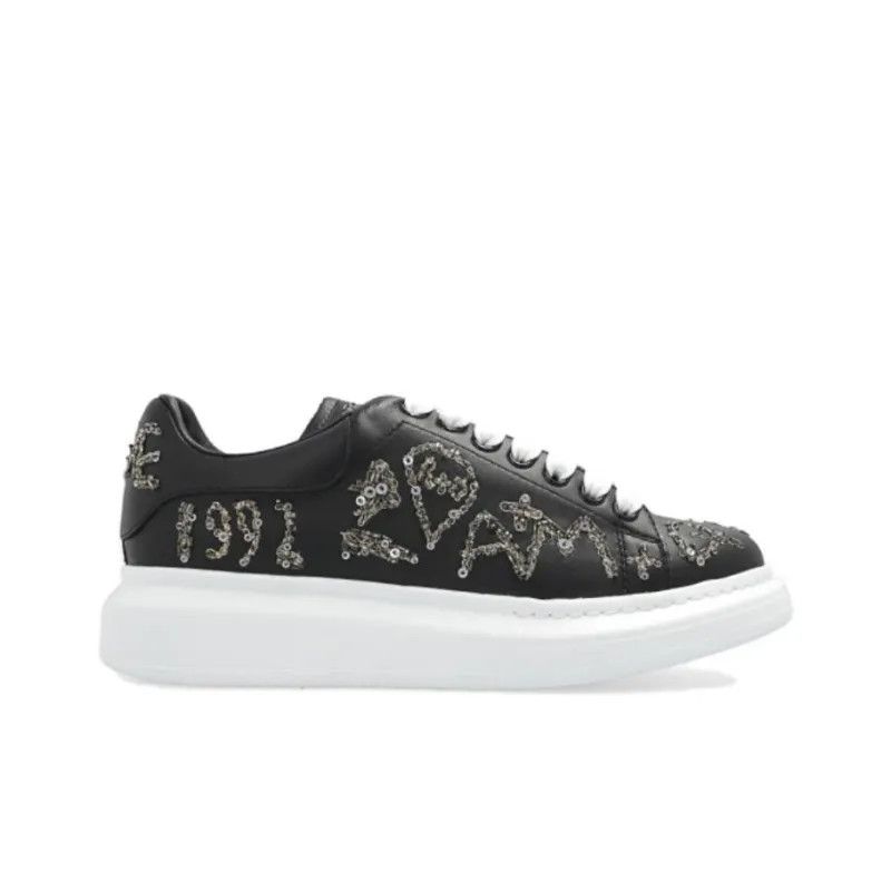 Alexander McQueen o1y0225 Low Top Sneakers in Black Size US 5 / IT 35 - 1 Thumbnail