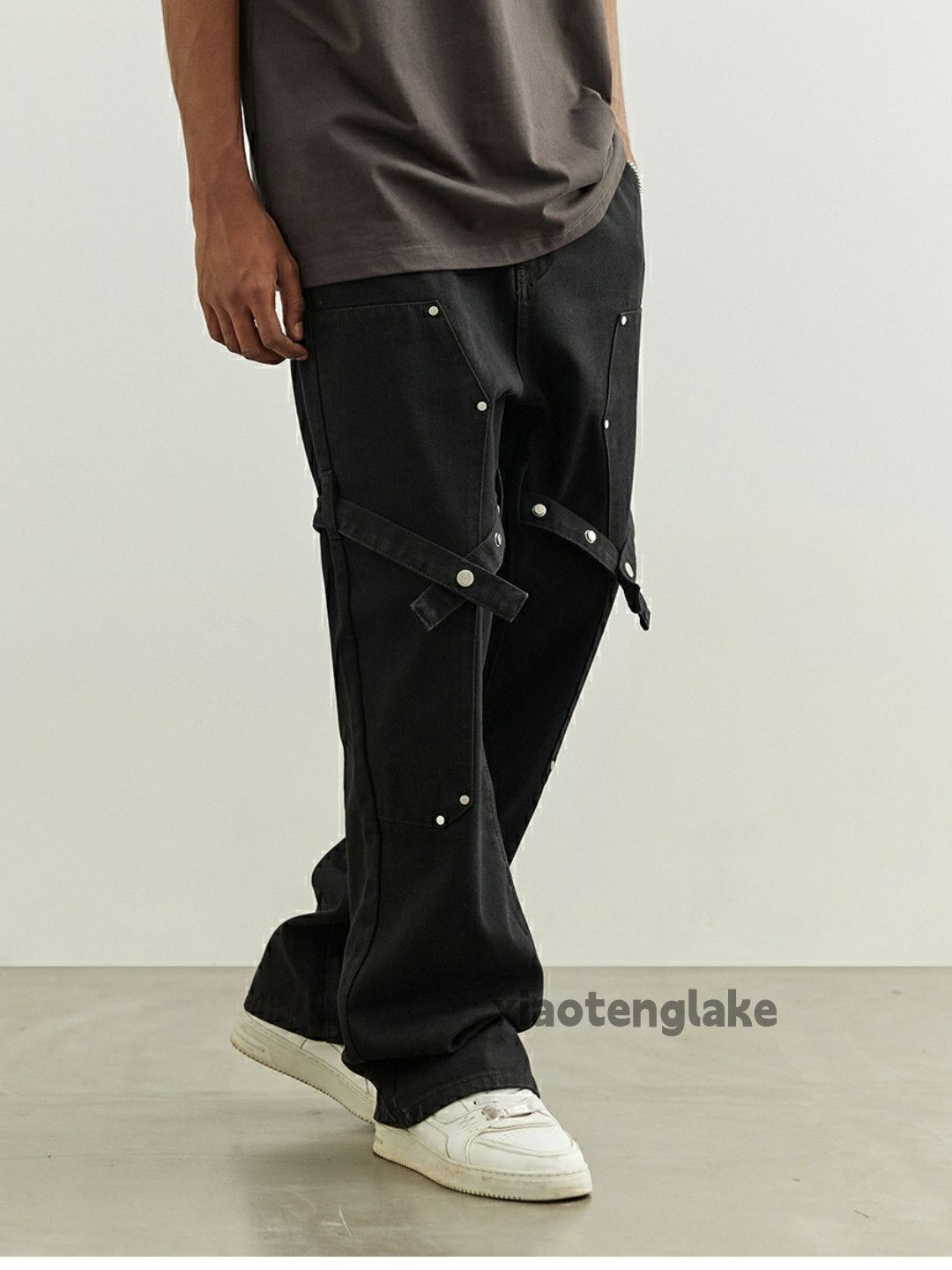 Designer × Japanese Brand × Vintage utility skate hiphop loose punk carpenter pants Size US 28 / EU 44 - 1 Thumbnail