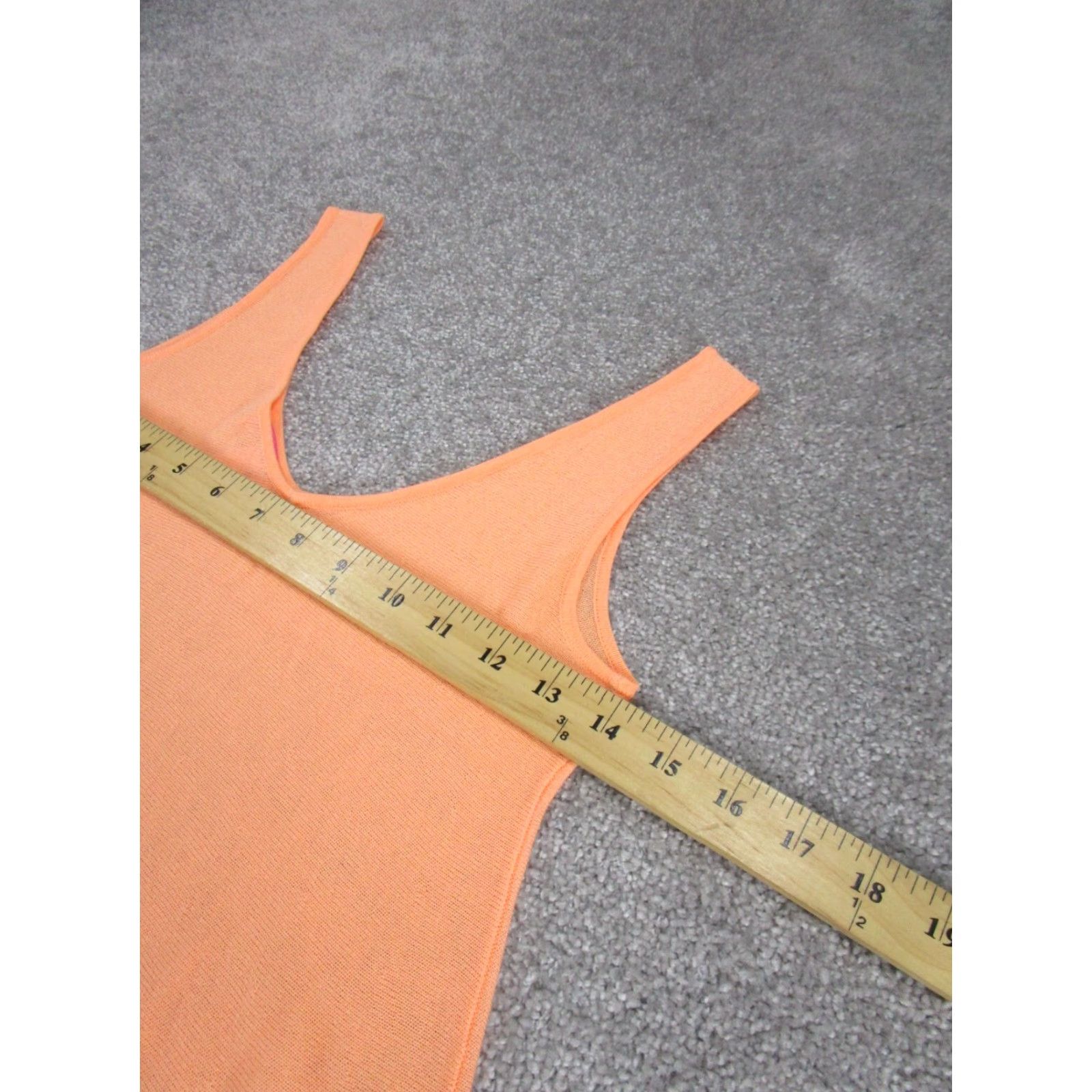 Lilly Pulitzer VINTAGE Lilly Pulitzer Tank Top Womens Extra Small Orange Knit Sleeveless 90s Casual Women Size XXS / US 00 / IT 34 - 5 Thumbnail