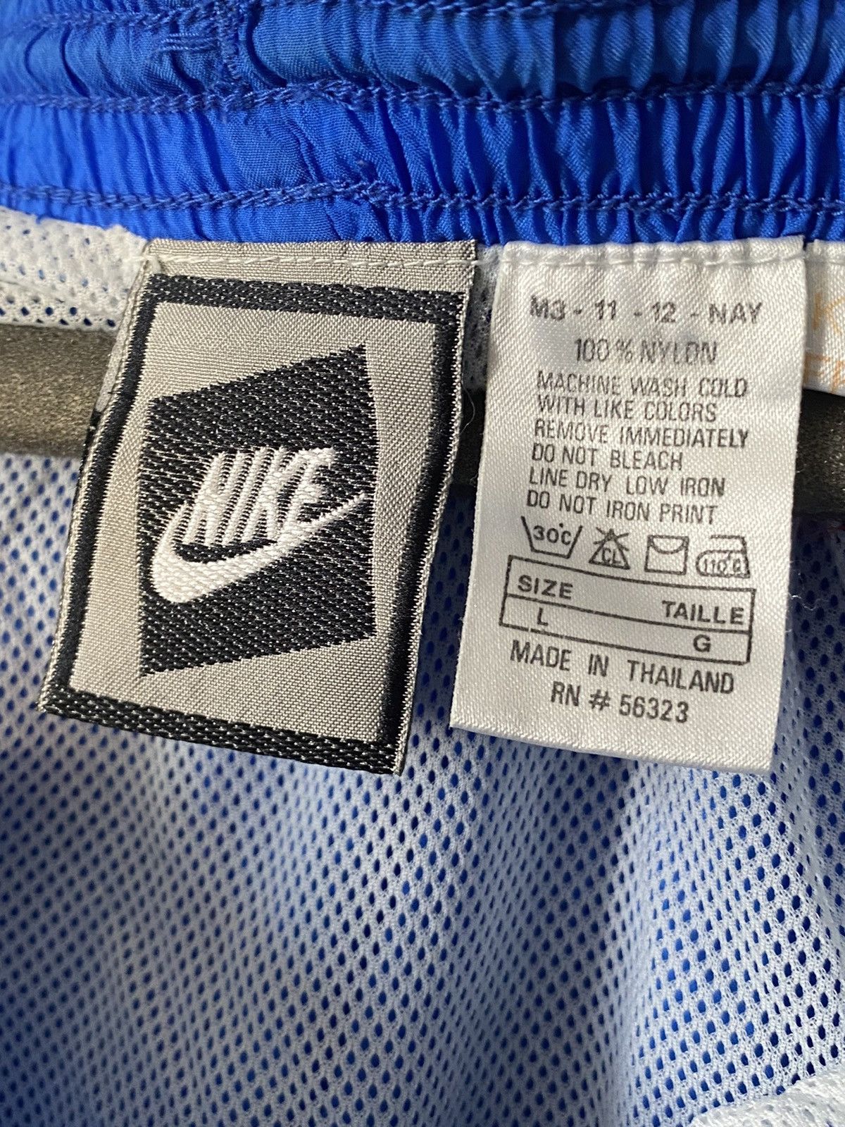 Nike × Vintage Crazy Vintage 90s Nike Shorts Rare Big Logo Size US 33 - 4 Thumbnail