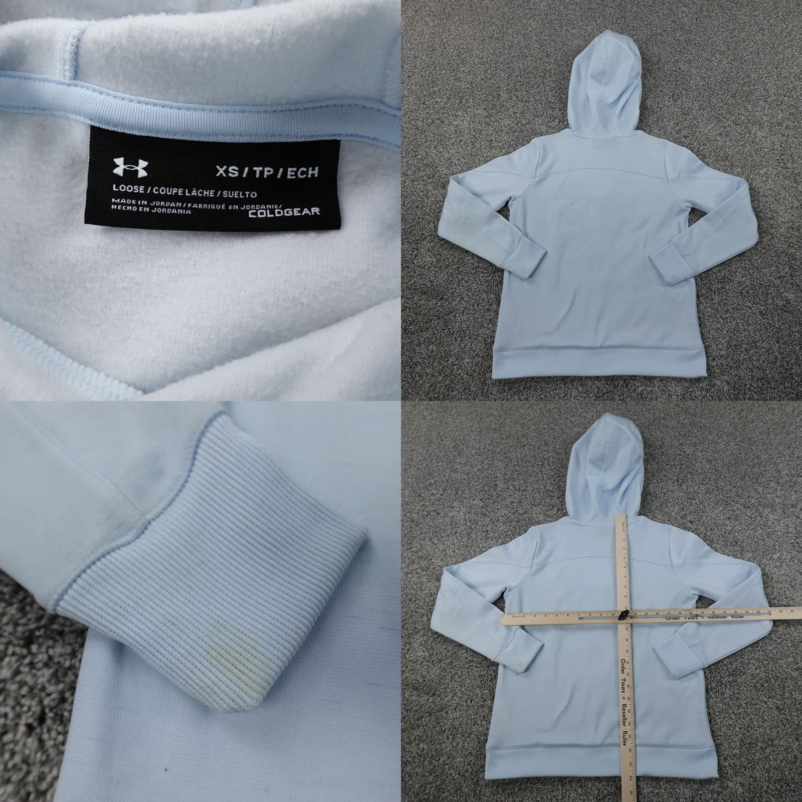 Under Armour Under Armour Hoodie Womens XS Blue Loose Coldgear UA Sweatshirt Hoodie Sweatshirt Sweater Athletic Size XS / US 0-2 / IT 36-38 - 8 Thumbnail