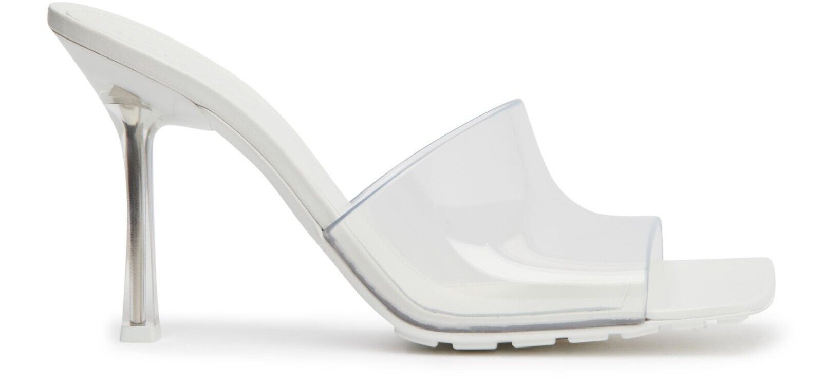 BOTTEGA VENETA Stretch Glass PVC 105mm Mules