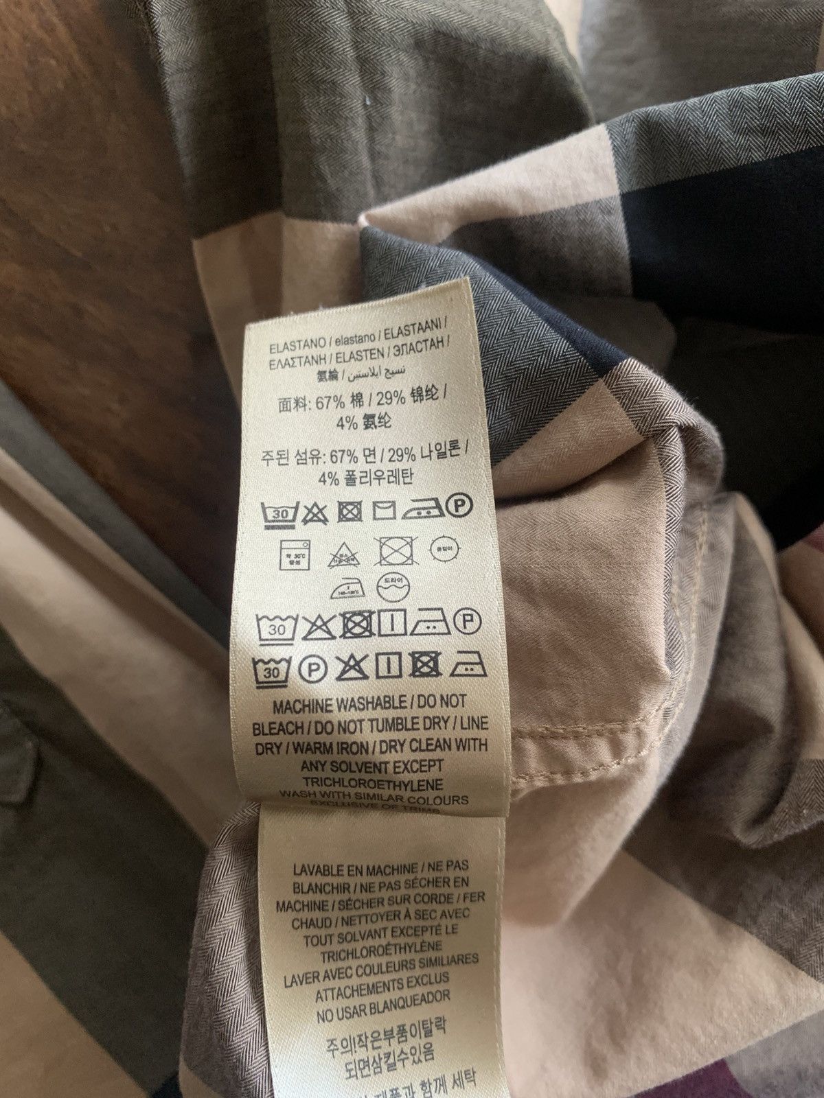 Burberry Vintage Burberry London Classic Tan Checkered Shirt Size US M / EU 48-50 / 2 - 7 Thumbnail