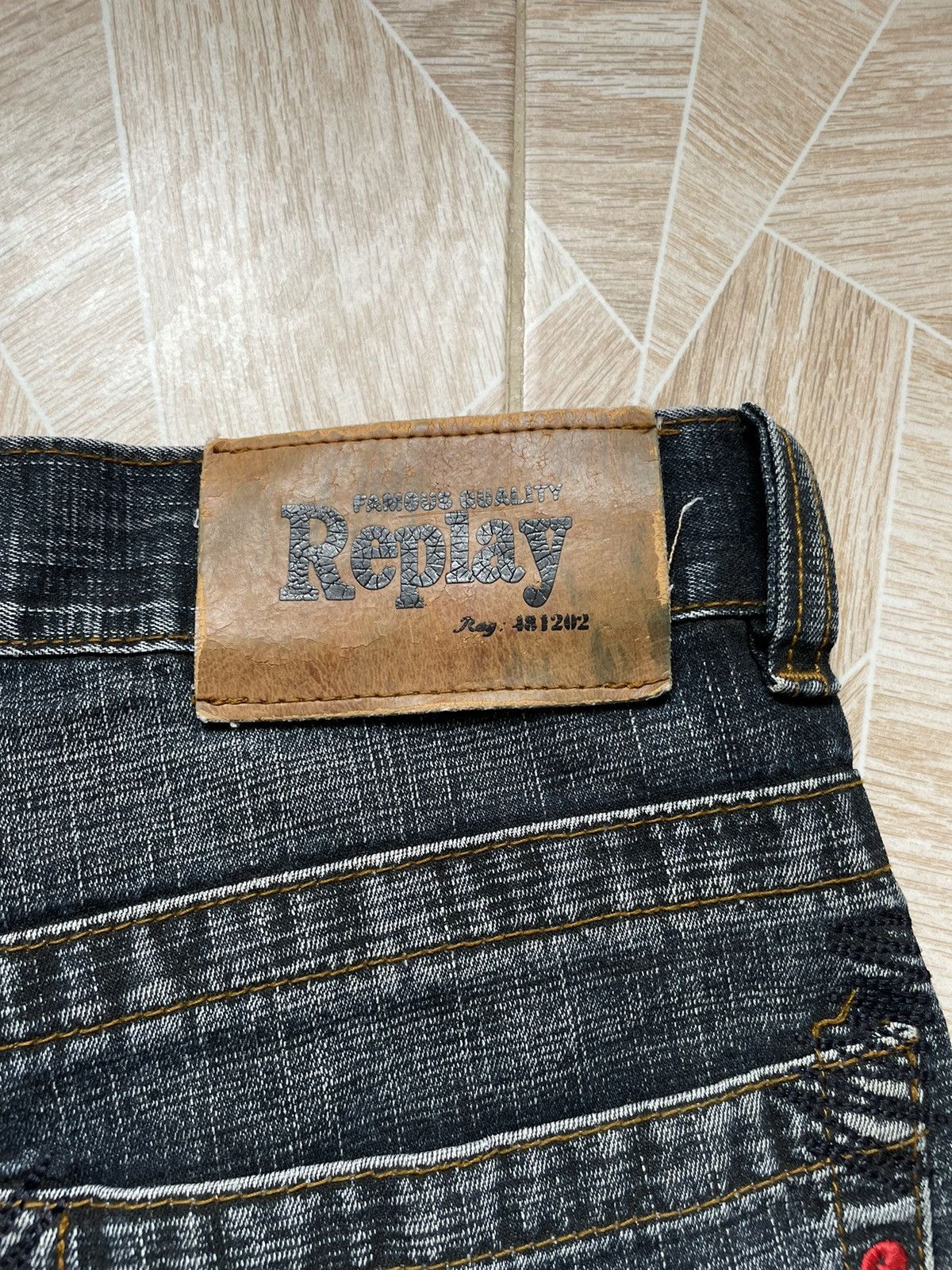 Japanese Brand × Replay × Vintage Y2K Archive Rare Italy Designers Vintage Replay Denim Jeans Size US 31 - 5 Thumbnail