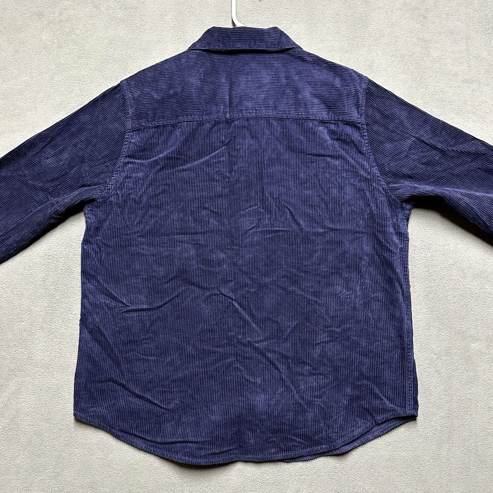 Gap GAP Shirt Mens Medium Eclipse Blue Button Up Corduroy Long Sleeve Size US M / EU 48-50 / 2 - 2 Thumbnail