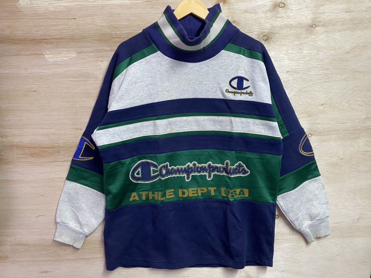 Champion Vintage champion big logo spell out sweatshirt Size US XL / EU 56 / 4 - 1 Thumbnail