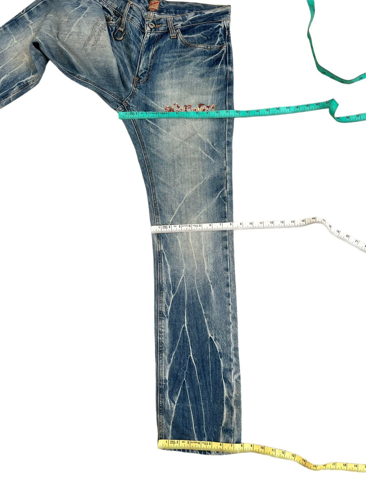JACKROSE Jackrose Bleached Distressed Denim Patches Denim Jeans Size US 31 - 4 Thumbnail