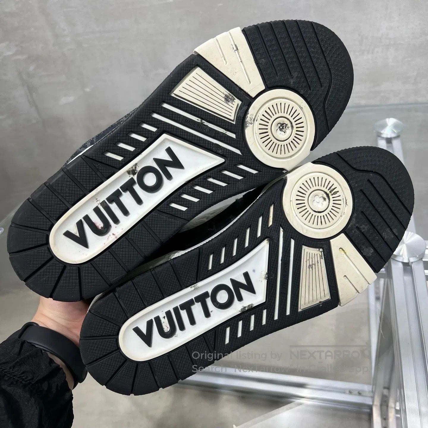 Louis Vuitton Louis Vuitton Trainer Black and White Jeans shoes Size US 7.5 / EU 40-41 - 7 Thumbnail