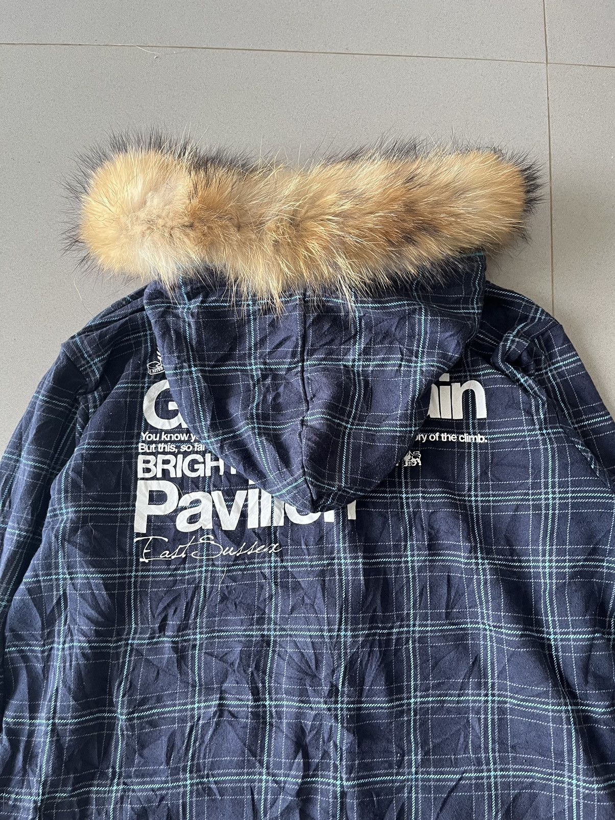 If Six Was Nine × Japanese Brand × Le Grande Bleu (L.G.B.) Japanese~Royal Craft Poem Fur Hoodie Gothic Ifsix Lgb Style Size US L / EU 52-54 / 3 - 8 Thumbnail
