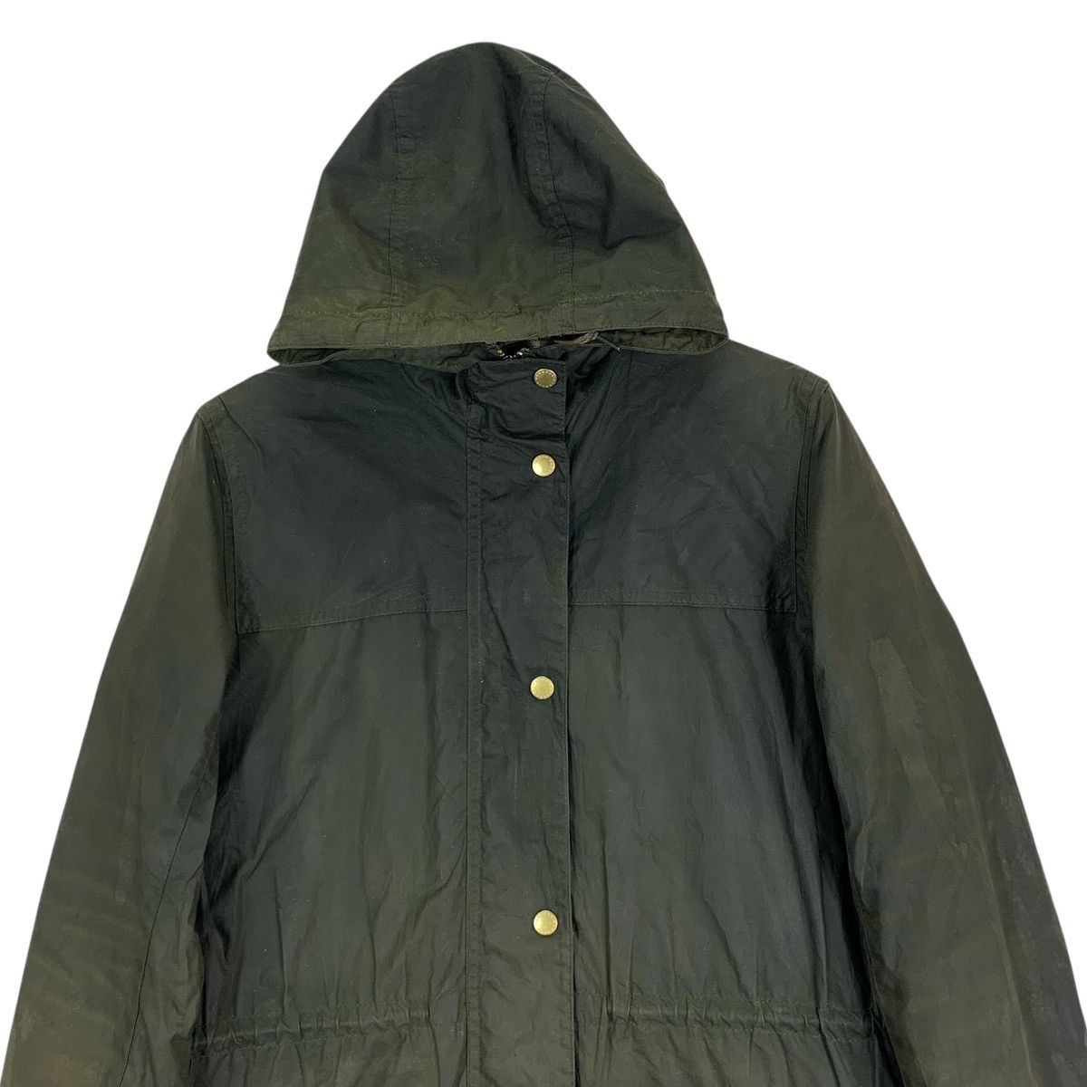 Barbour Vintage Barbour Tartan Waxed Cotton Raincoat Size US S / EU 44-46 / 1 - 2 Thumbnail