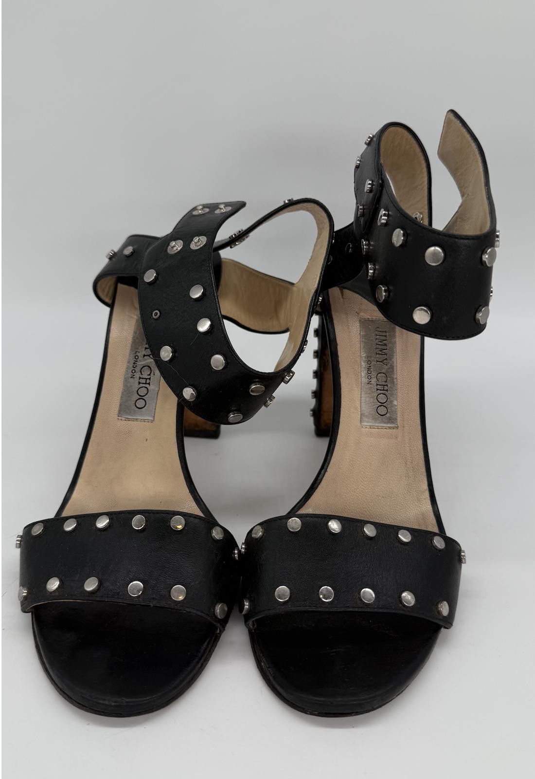 Jimmy Choo Jimmy Choo London Studded Heeled Sandals – EU 40.5 / US 9 Size US 9 / IT 39 - 1 Thumbnail