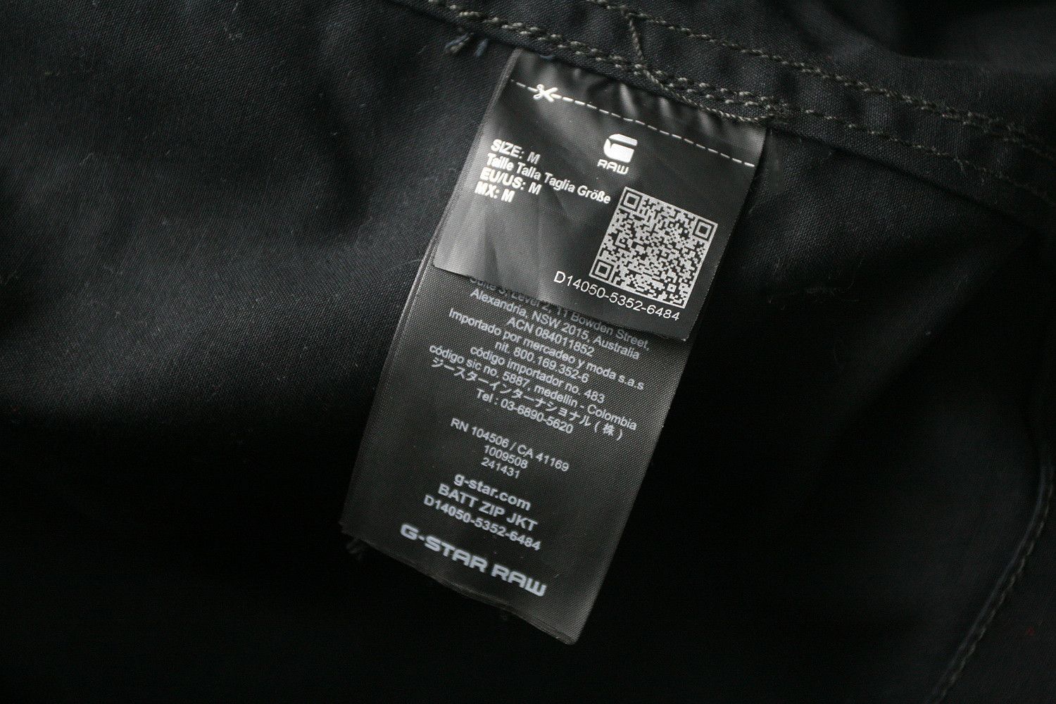 G-Star G Star Raw Batt Zip Cotton Jacket Black Men's M Size US M / EU 48-50 / 2 - 9 Thumbnail