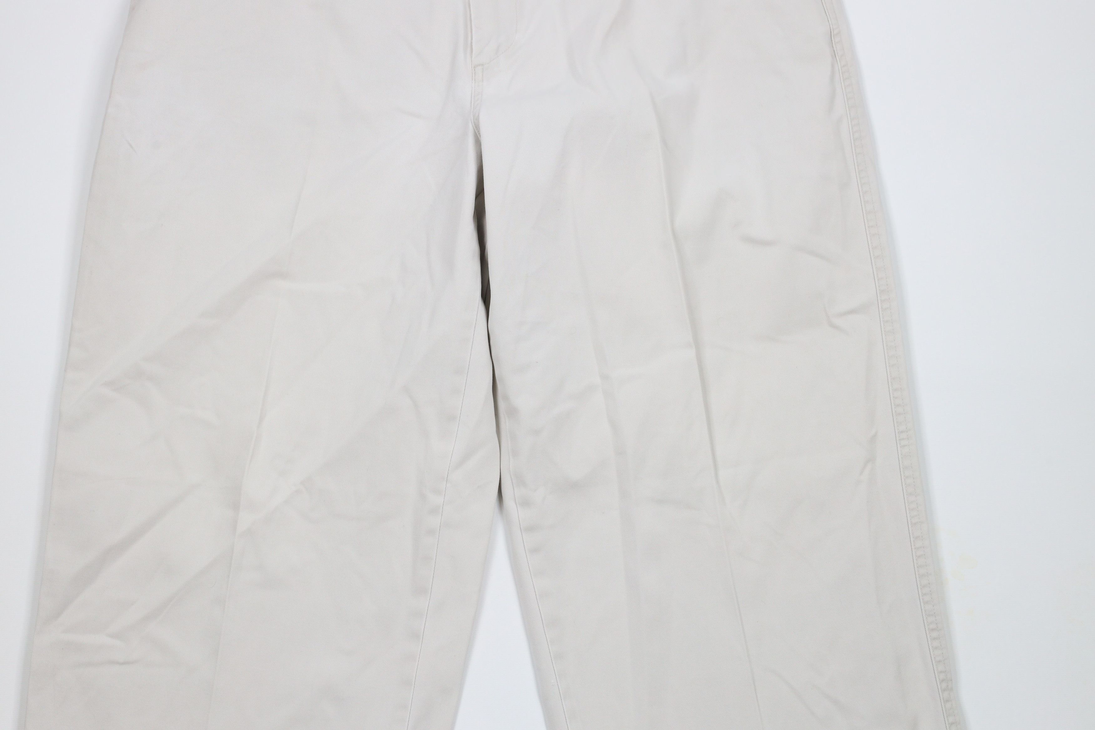 J.Crew × Vintage Vintage 90s J Crew Wide Leg Baggy Chino Pants Stone Beige Size US 36 / EU 52 - 3 Thumbnail