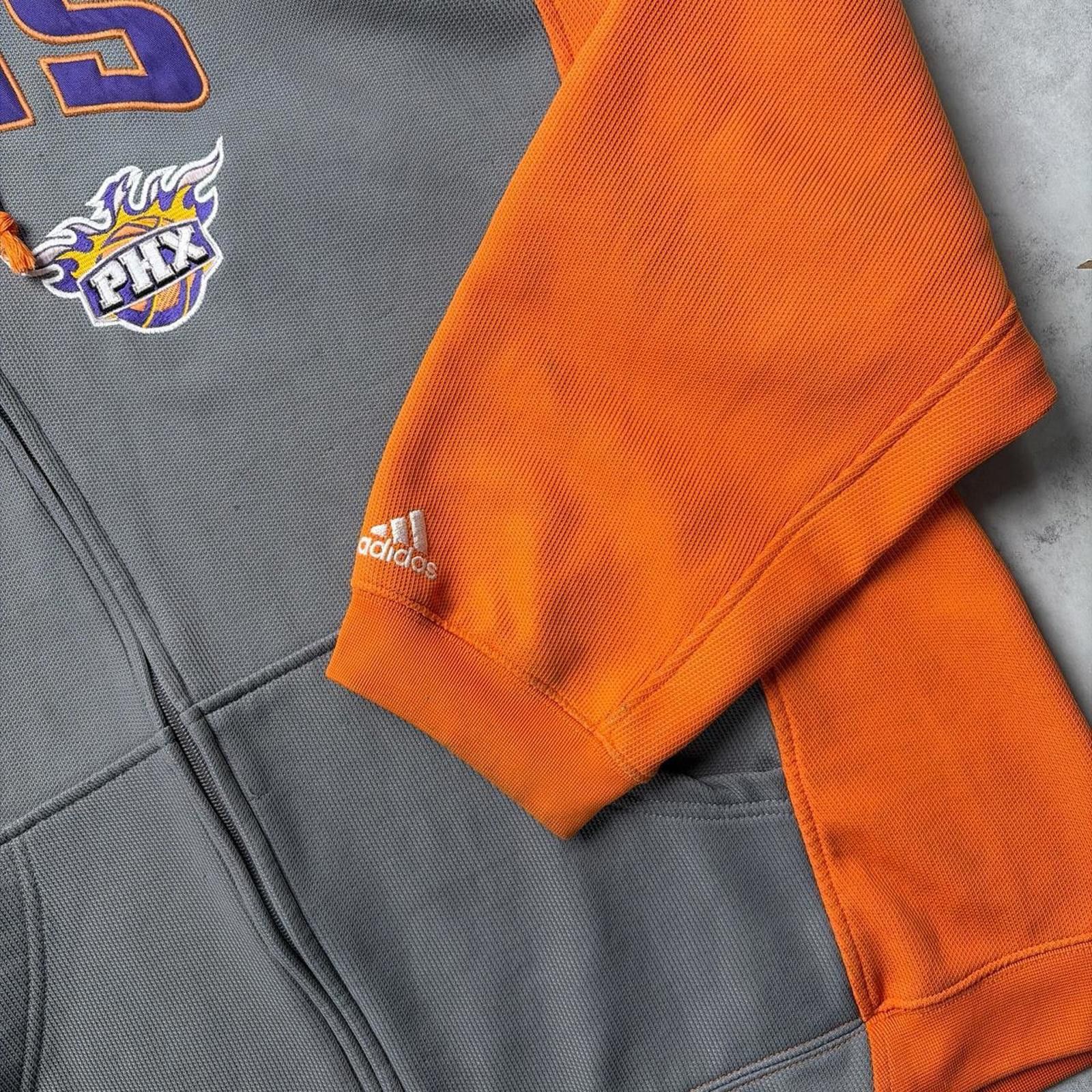 Adidas Y2K Orange Adidas NBA Phenix Suns Baggy Skater Zip Up Hoodie Size US XL / EU 56 / 4 - 7 Thumbnail