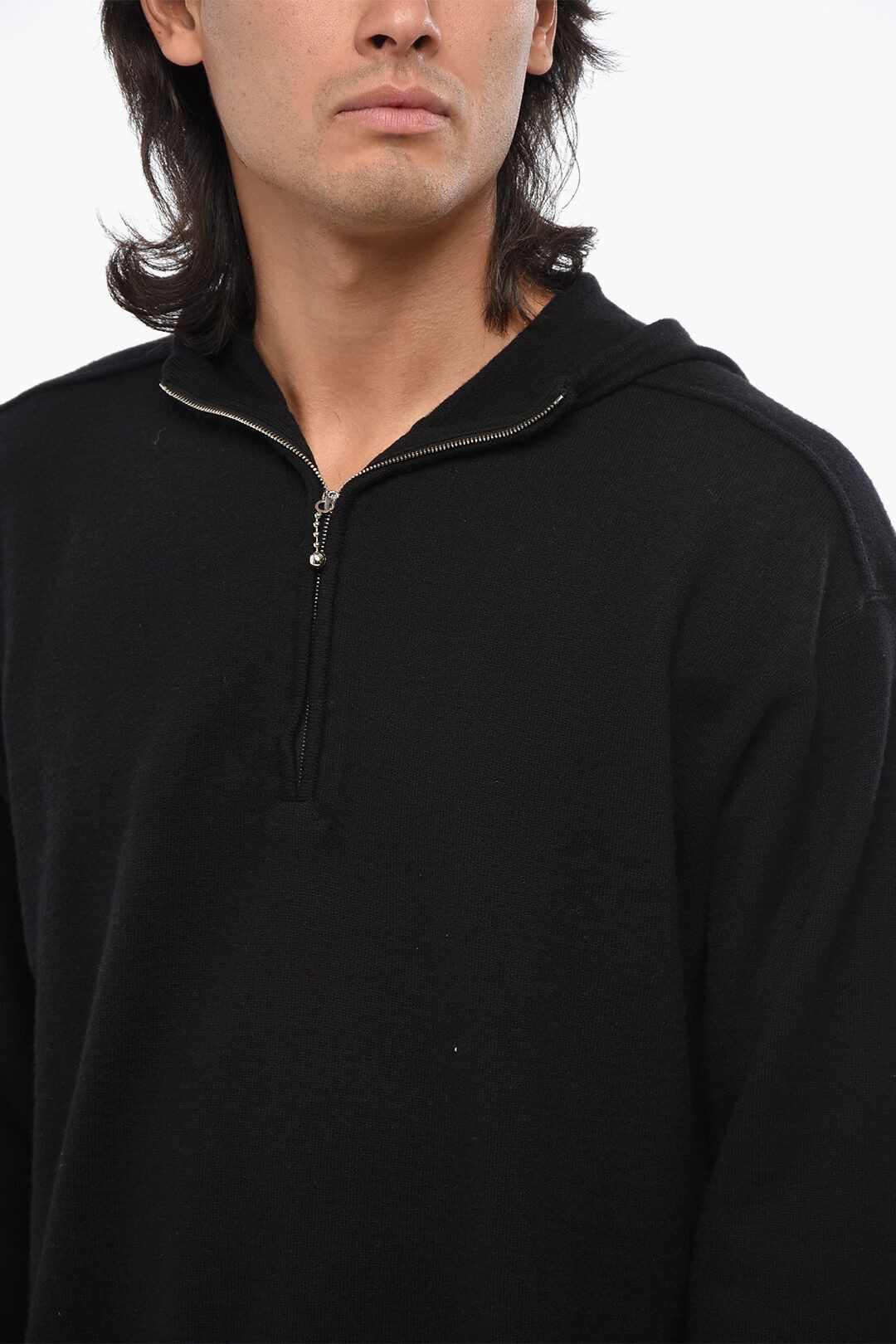 Burberry og1mm1125 Solid Color Wool Sweater in Black Size US L / EU 52-54 / 3 - 3 Thumbnail