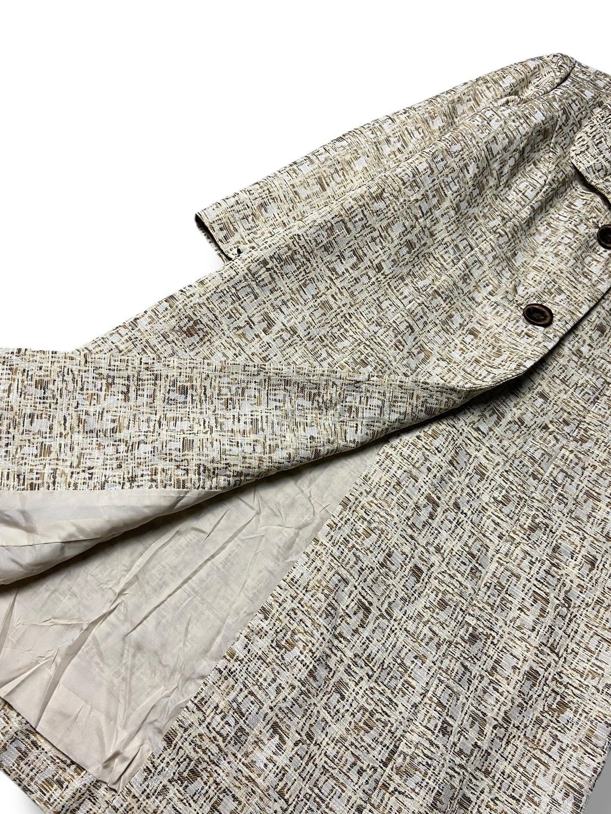 Japanese Brand Odakyu Space Made Single Breasted Long Coat (168) Size XS / US 0-2 / IT 36-38 - 4 Thumbnail