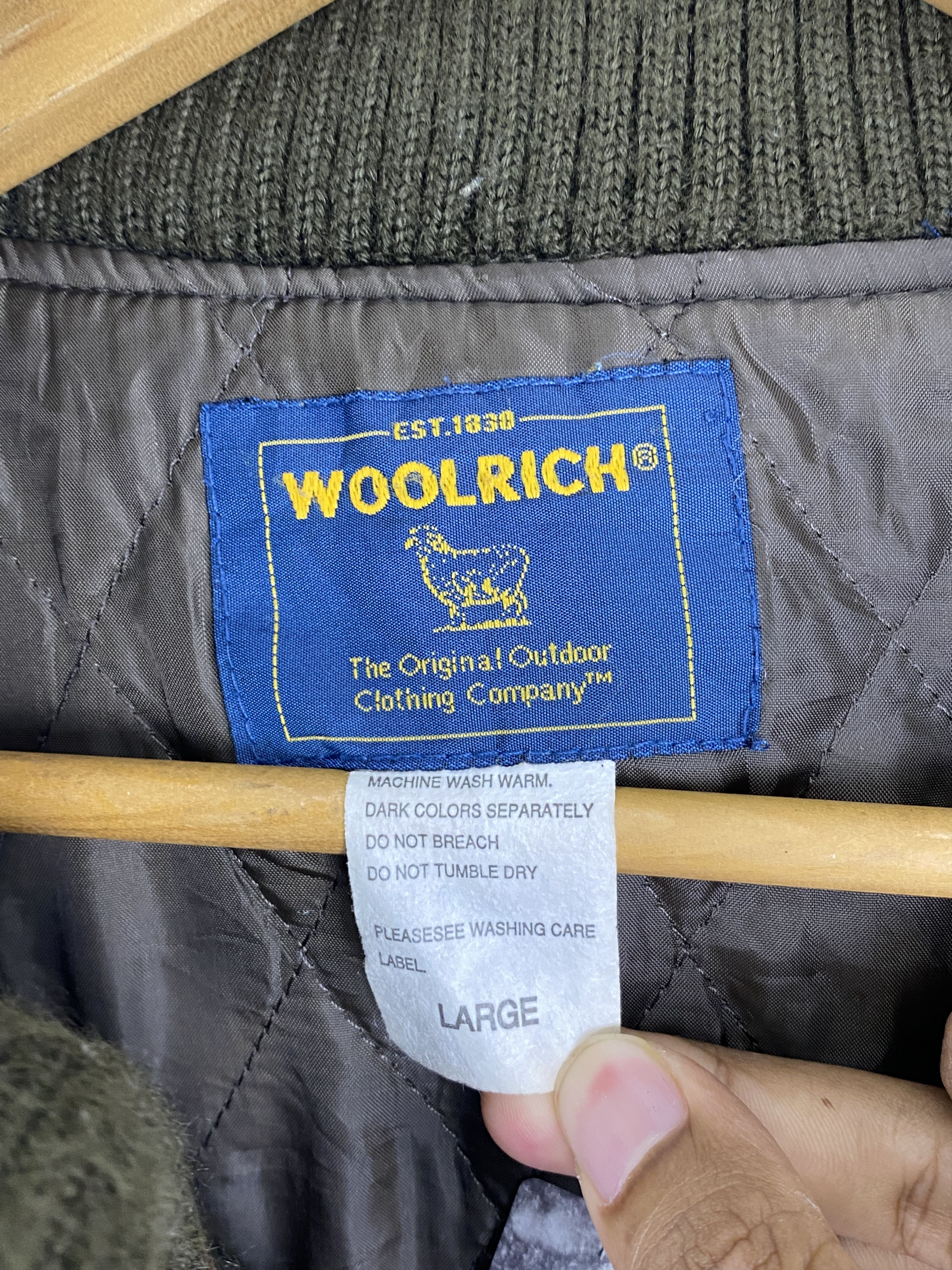 Vintage × Woolrich Woolen Mills Vintage Woolrich Checkered Bomber Style Zipper Jacket Size US L / EU 52-54 / 3 - 6 Thumbnail